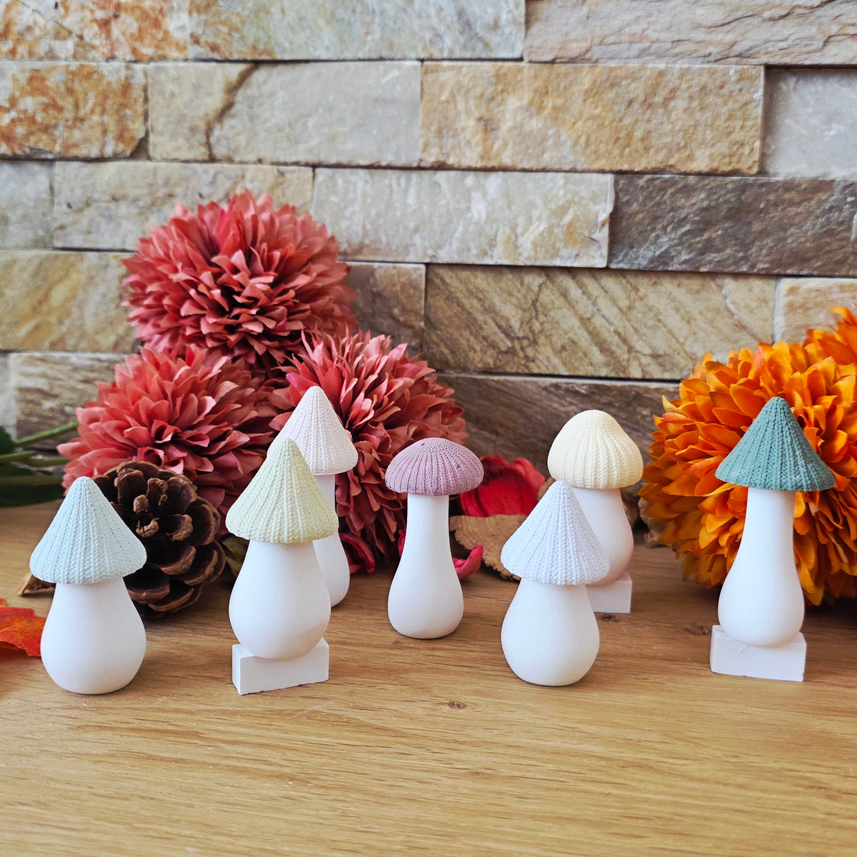 Silikongießform – MINI Herbstpilze zum Kombinieren