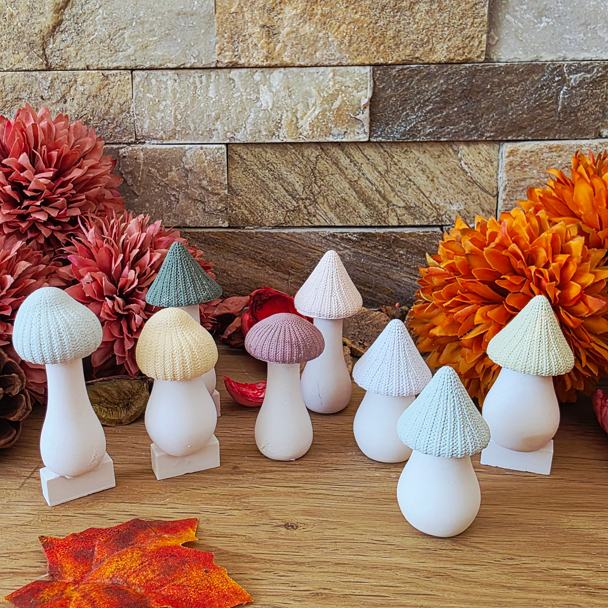 Silikongießform – MINI Herbstpilze zum Kombinieren