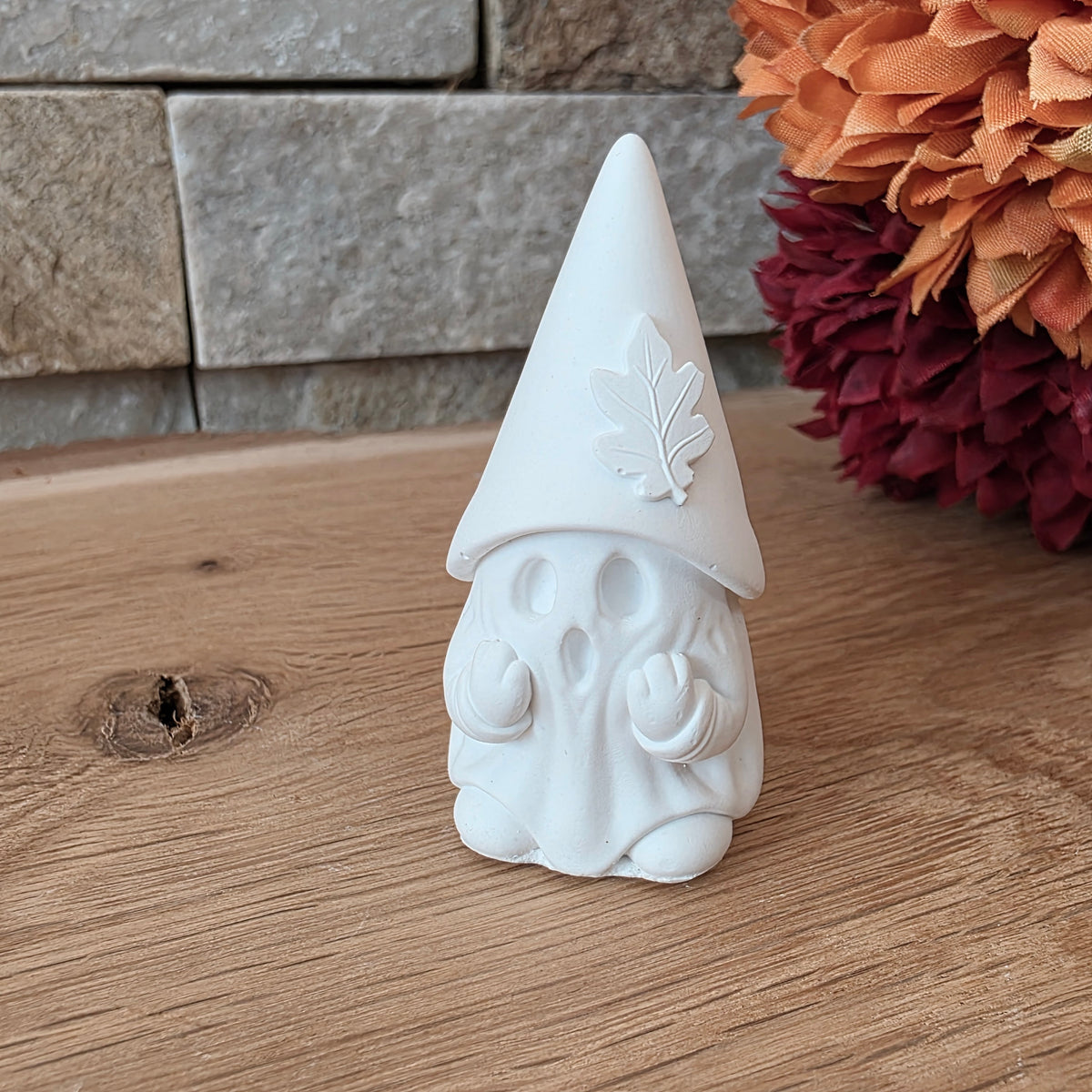 Silikongießform – Halloween-Wichtel Geist mit Blatt