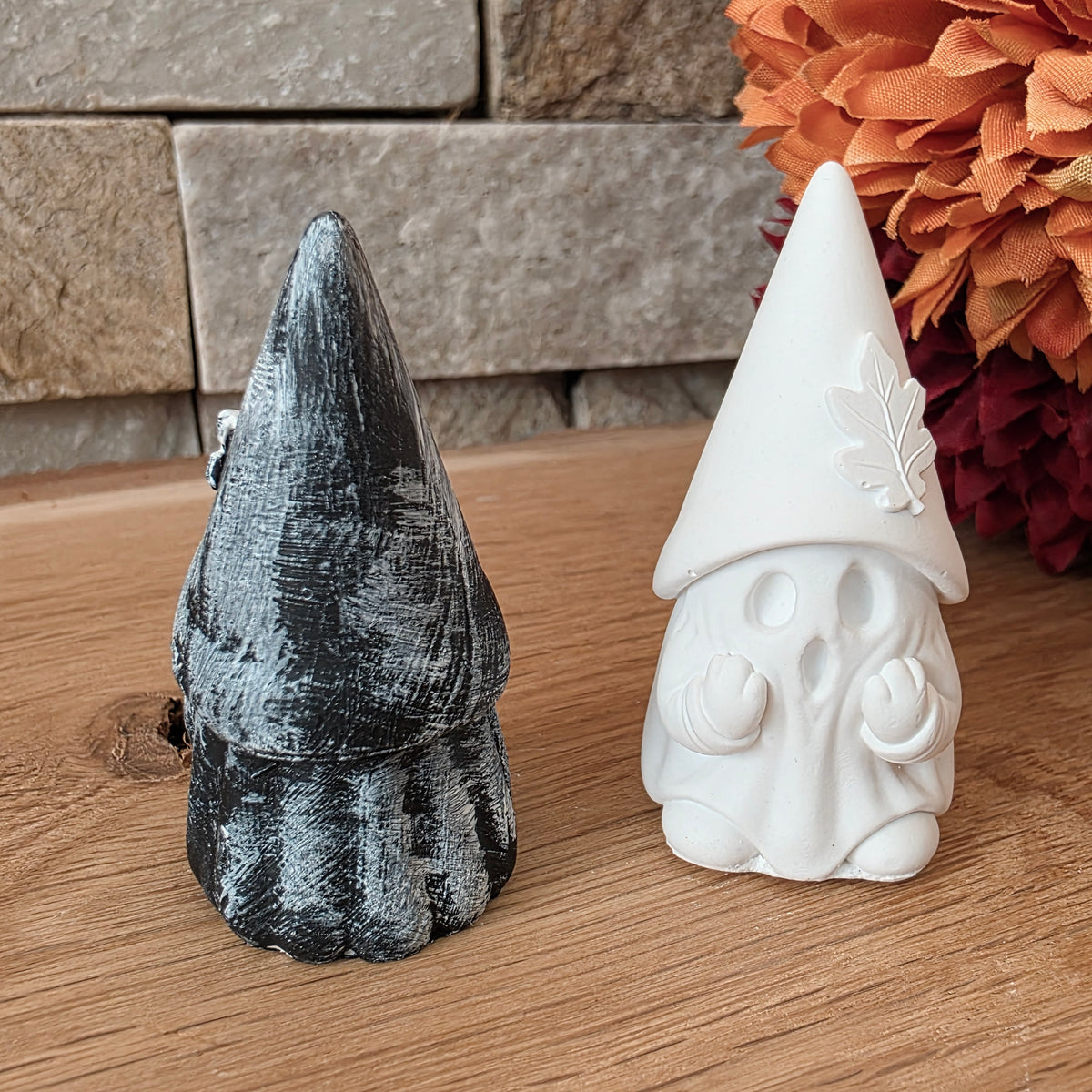 Silikongießform – Halloween-Wichtel Geist mit Blatt