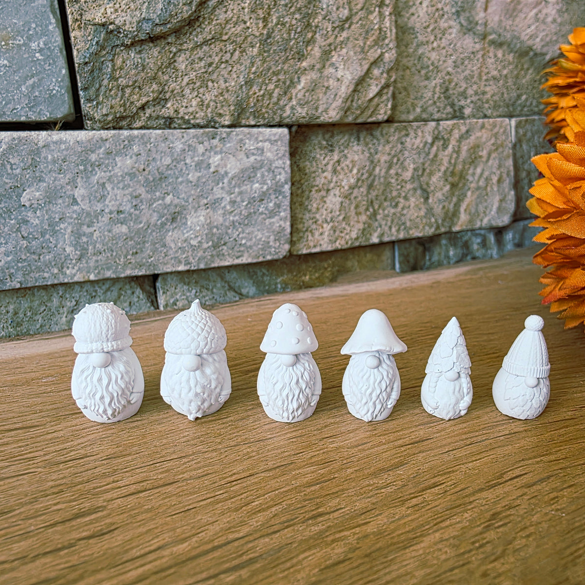 Silikongießform – Herbst Mini-Wichtel 6er Set