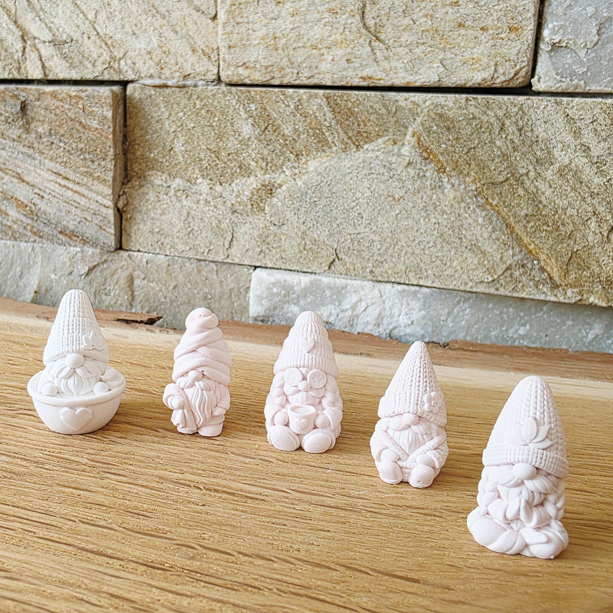 Silikongießform – Mini-Wichtel Wellness – 5er-Set