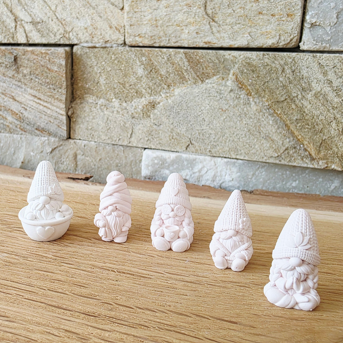 Silikongießform – Mini-Wichtel Wellness – 5er-Set