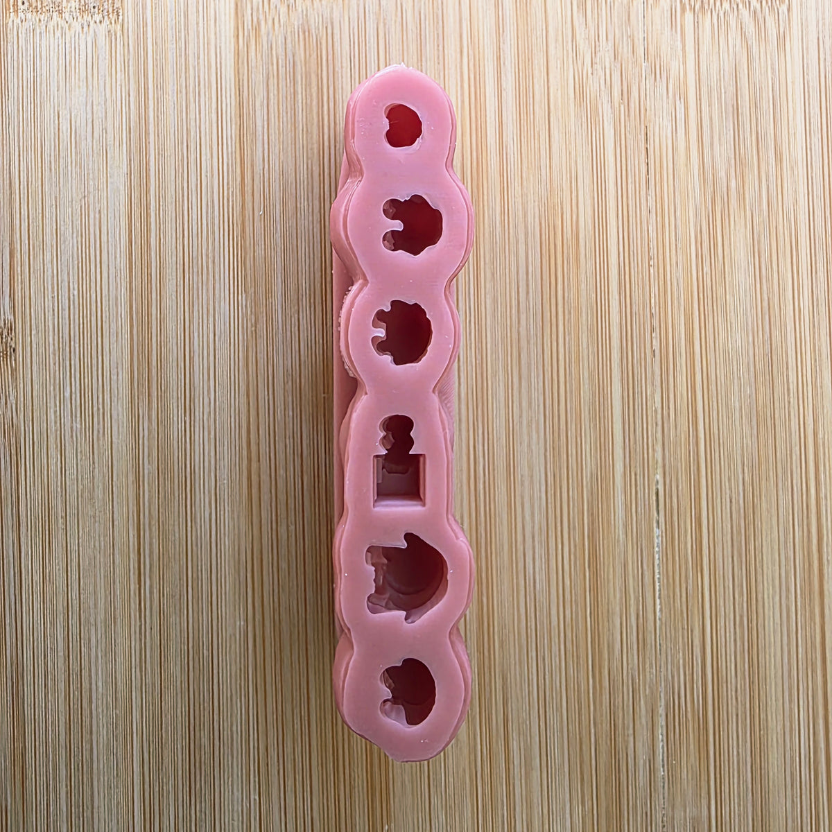 Silikongießform – Mini-Wichtel Wellness – 5er-Set