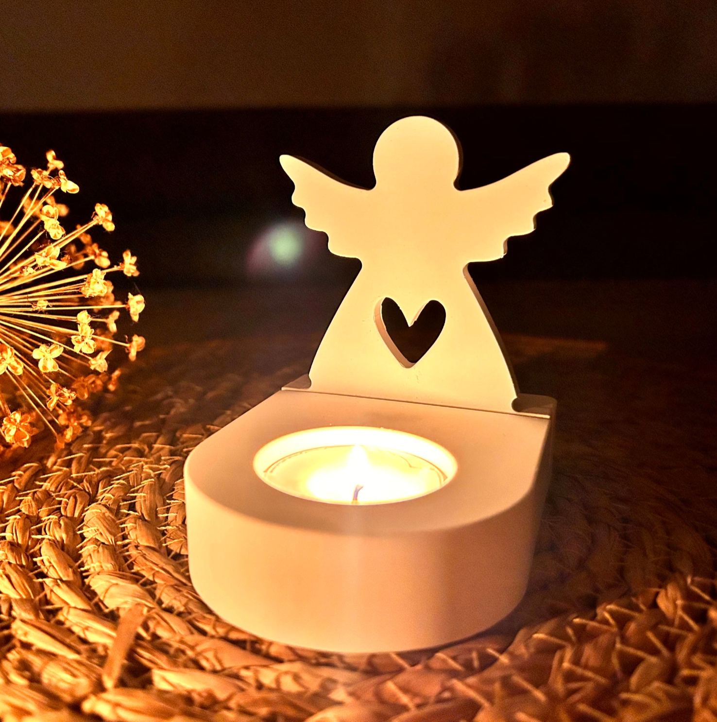 Teelicht Zauber 4er Set - Stern-Engel Edition