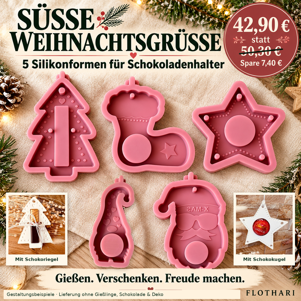 Süße Weihnachtsgrüße