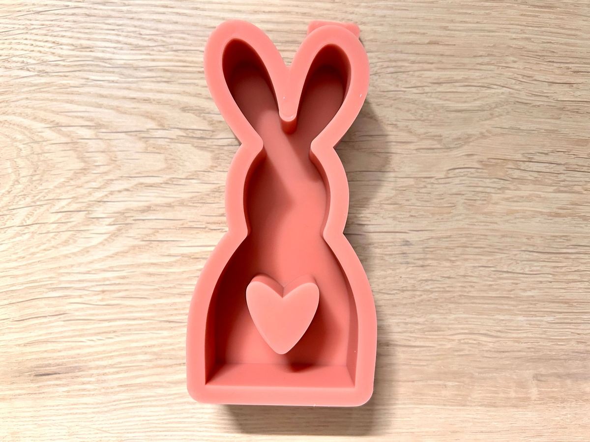 Silikon Gießform Hase mit Herz – Tiere – Ansicht 2