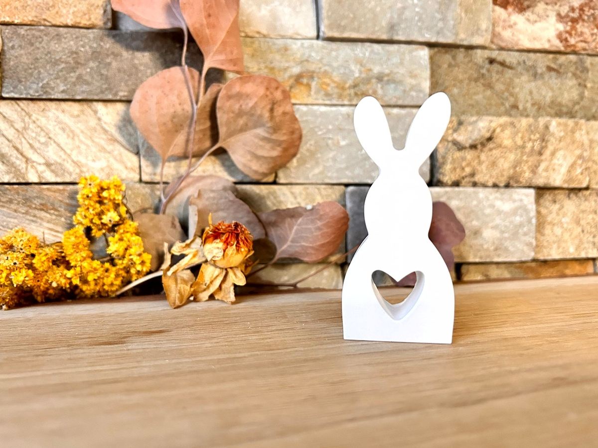 Silikon Gießform Hase mit Herz – Tiere – Ansicht 3