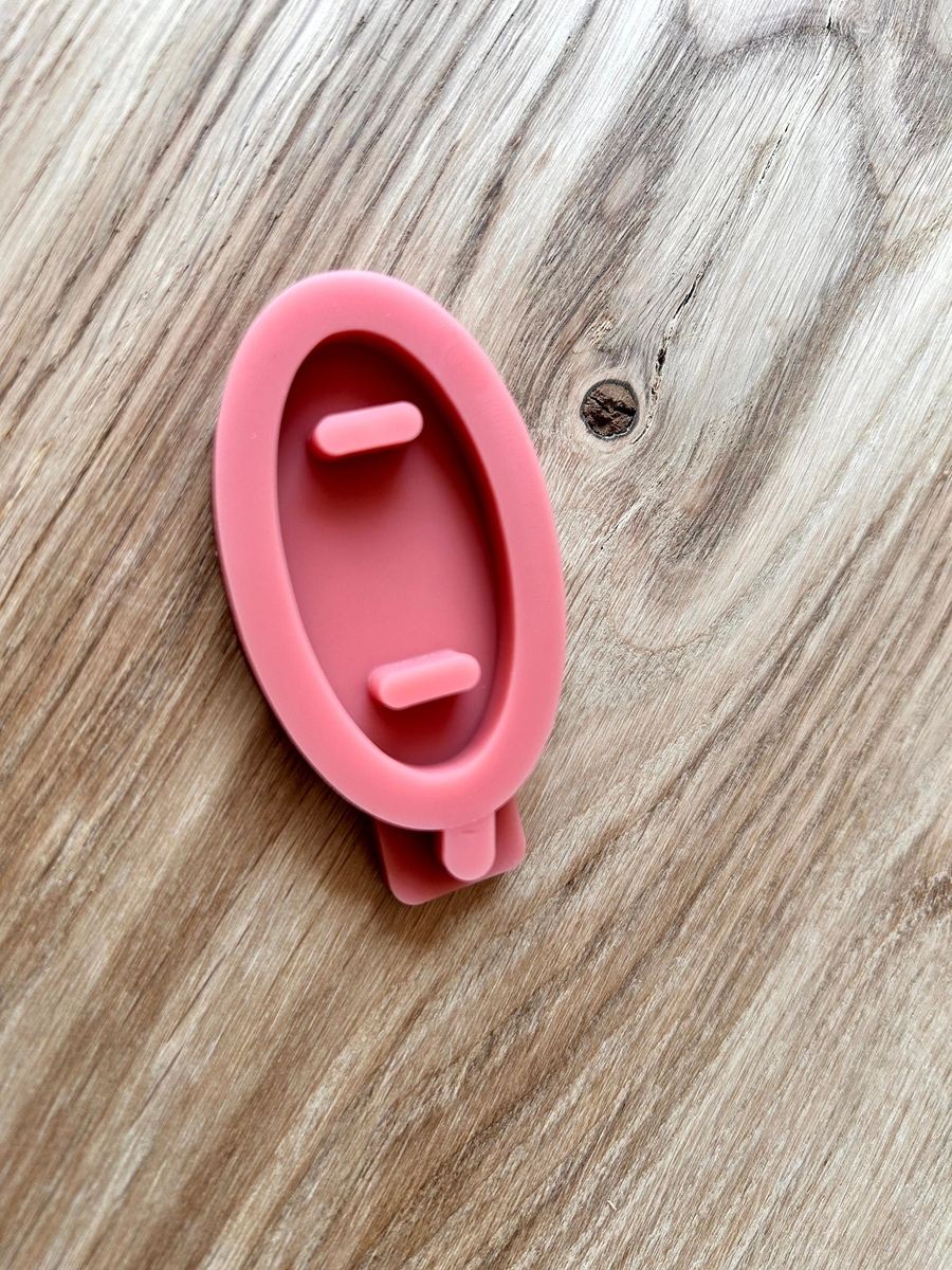 Silikon Gießform Geschenkanhänger Oval Anhänger – Ansicht 4