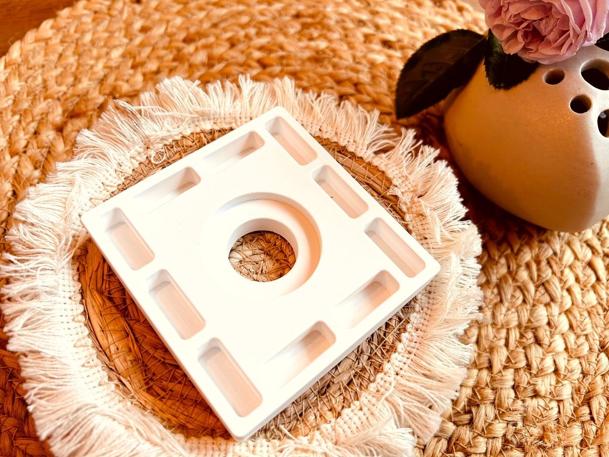 Silikon Gießform Windlicht Rechteckig für 10 Klötzchen Klötzchen Lichthäuser Lichthausklötzchen Klötzchen – Ansicht 8