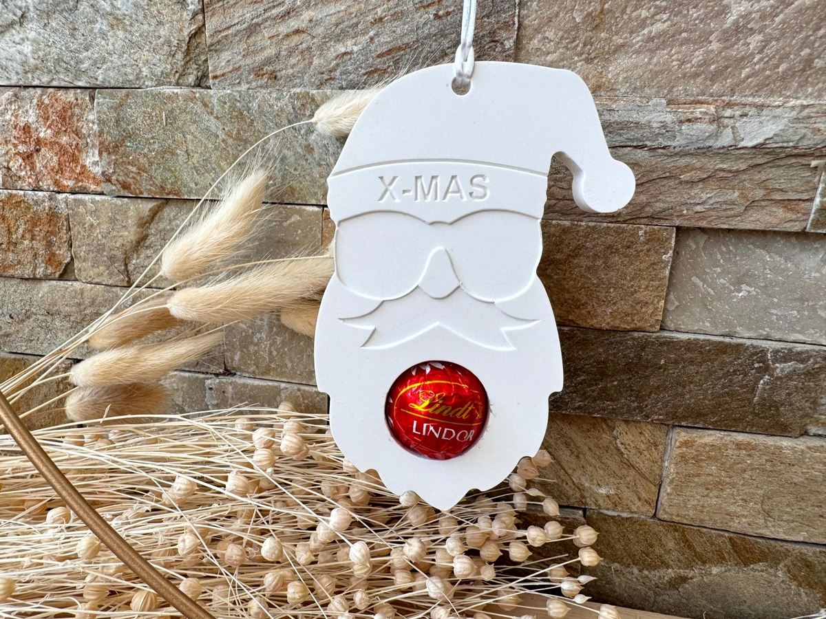 Silikon Gießform cooler Weihnachtsmann als Schokoladenhalter – Ansicht 6