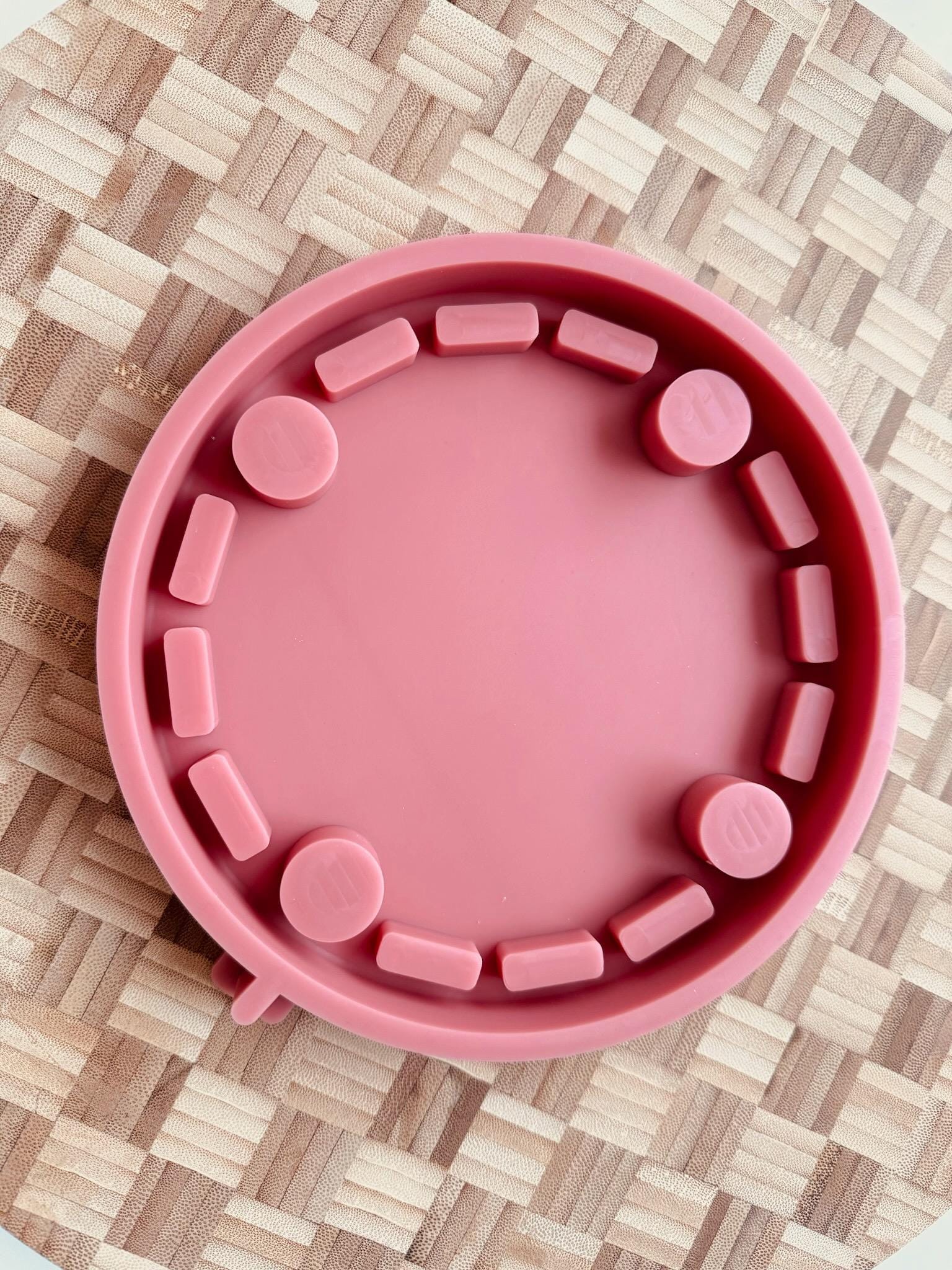 Adventskranz Set (Grundplatte + Formen für 12 Steckklötze)