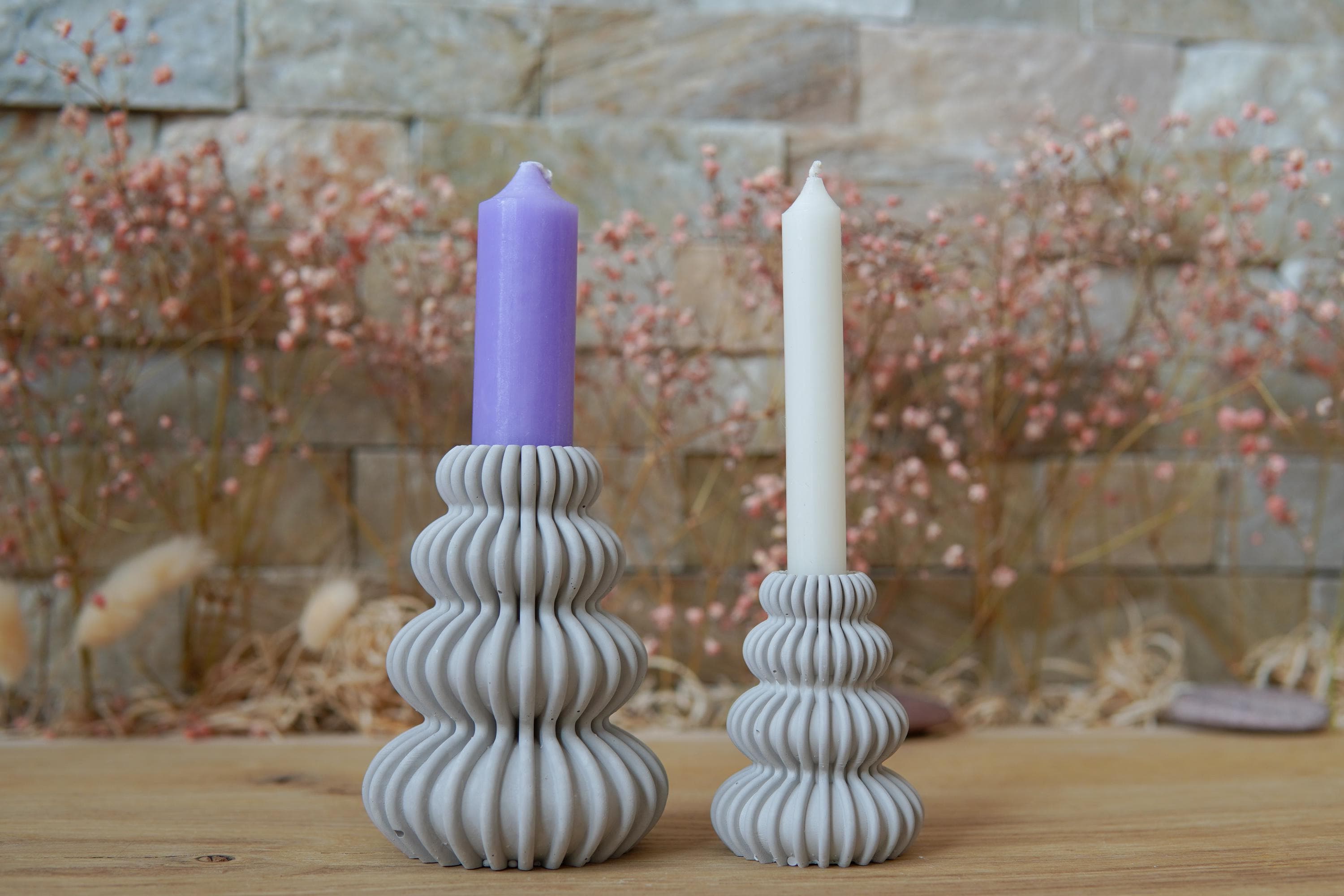 Silikongießform -  „Frostlicht“ – Vase & Kerzenhalter -