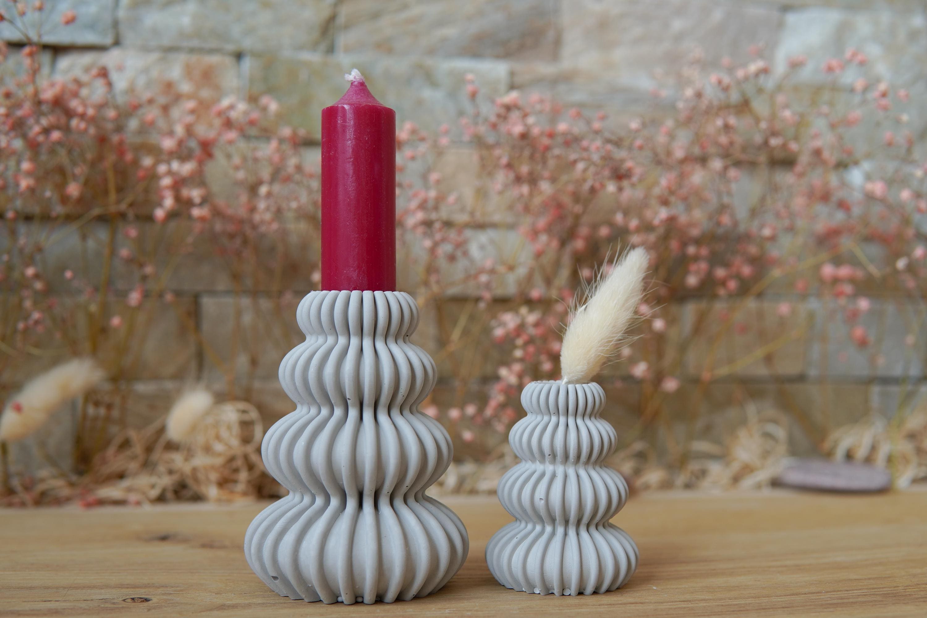 Silikongießform -  „Frostlicht“ – Vase & Kerzenhalter -