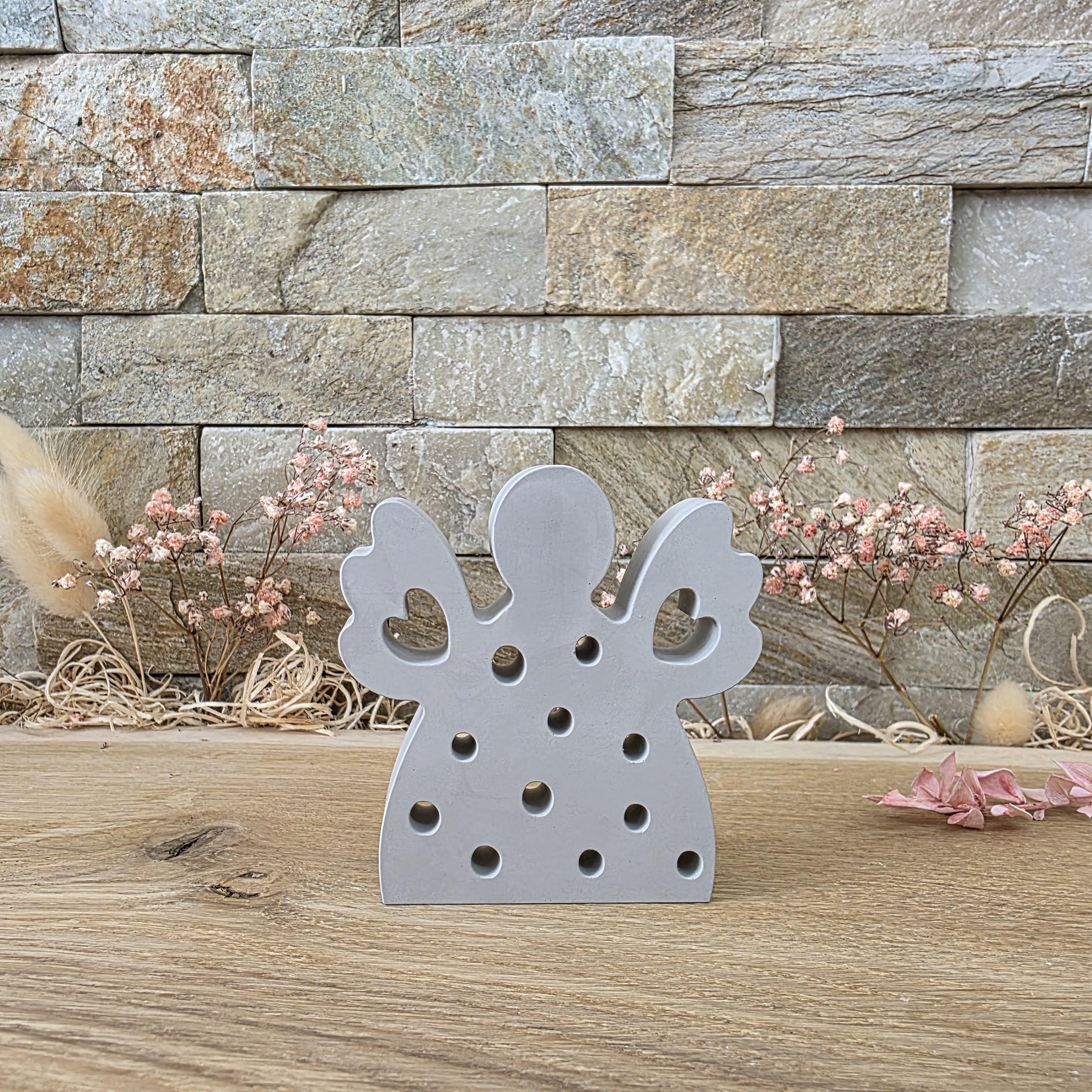 Silikon – Gießform – Lichtengel – mit vielen Lichtpunkten zum Hinstellen -