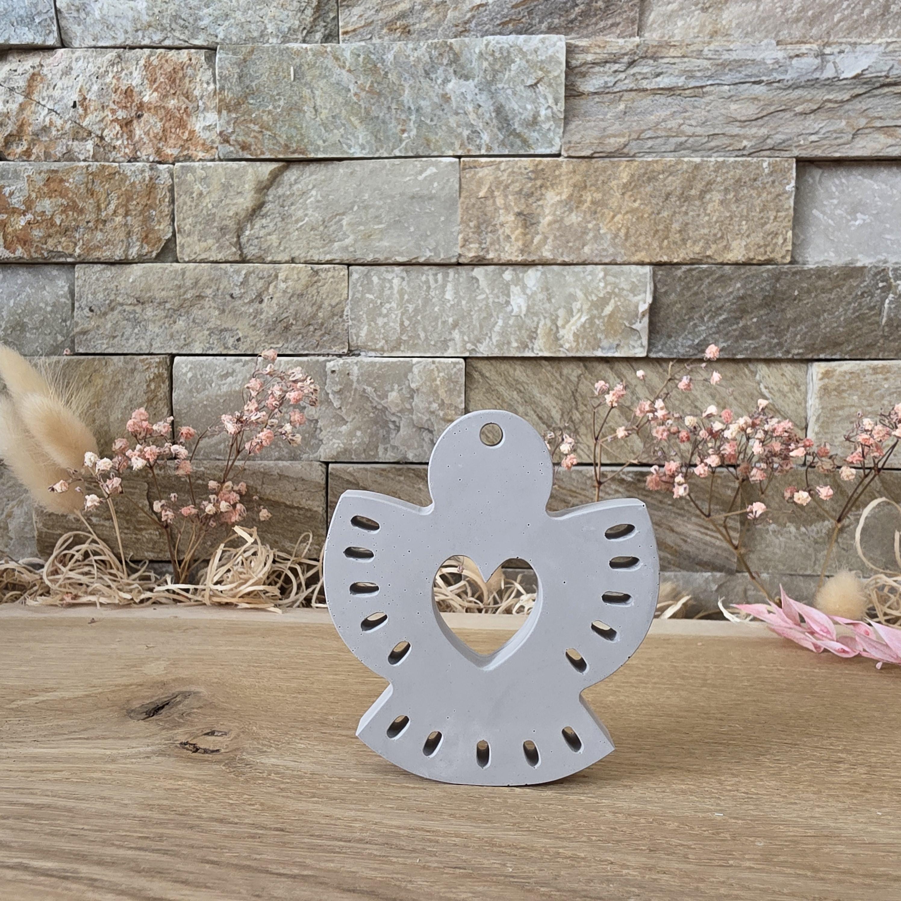 Silikon – Gießform – Hängeengel – mit Lichtschlitzen zum Durchleuchten