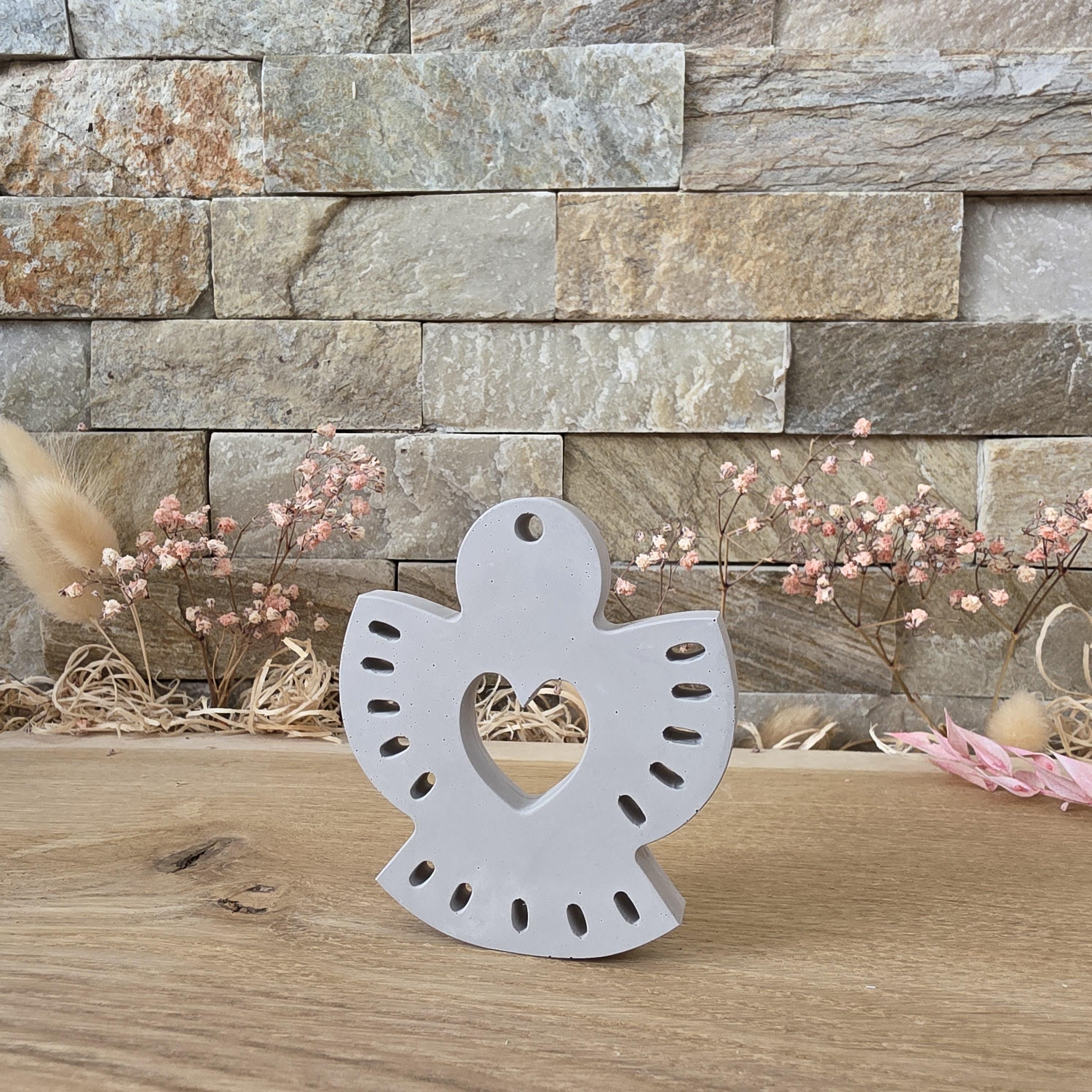 Silikon – Gießform – Hängeengel – mit Lichtschlitzen zum Durchleuchten