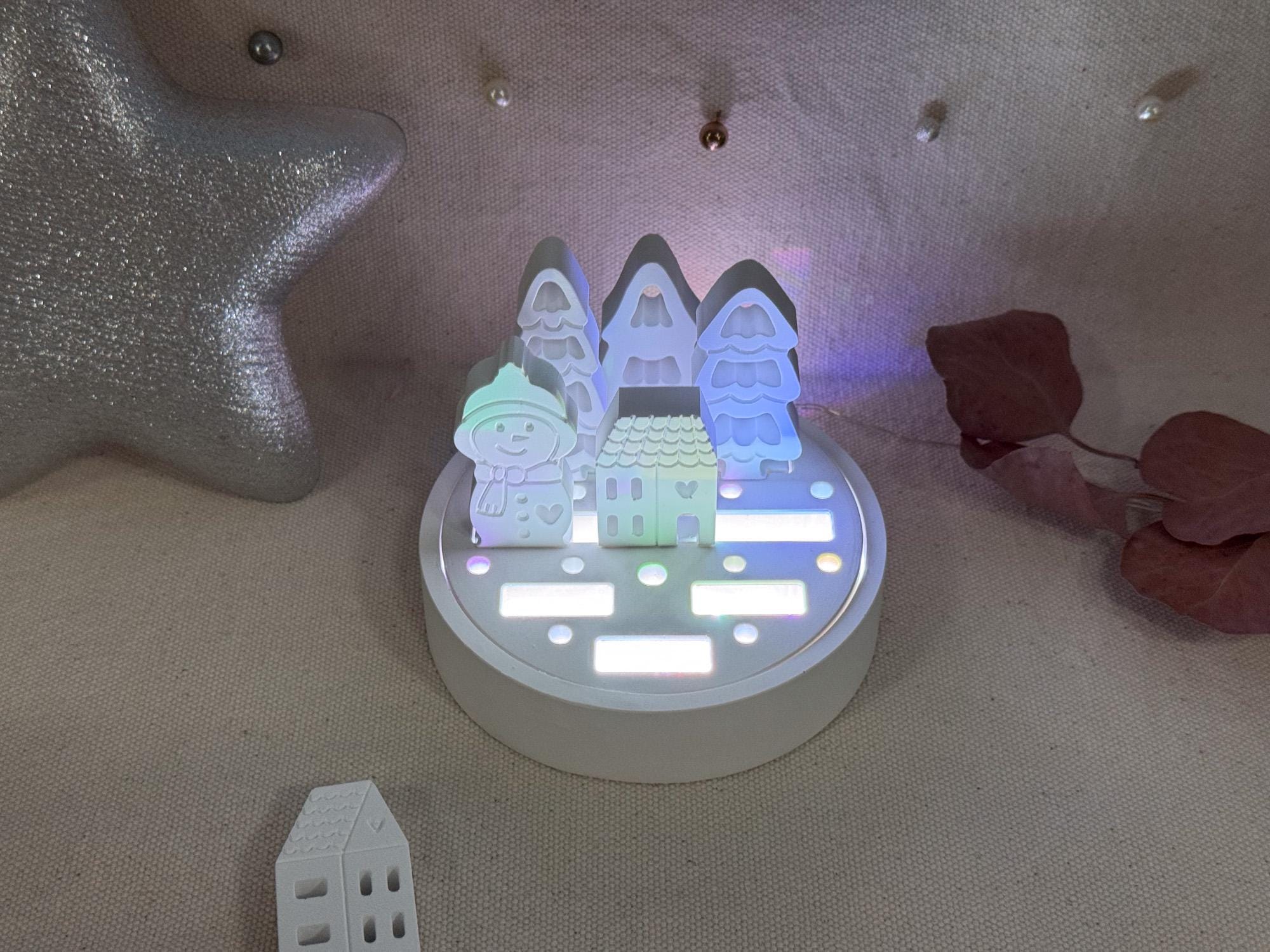 Silikon – Gießform – Lichtdose – mit Deckel für leuchtende Figuren -