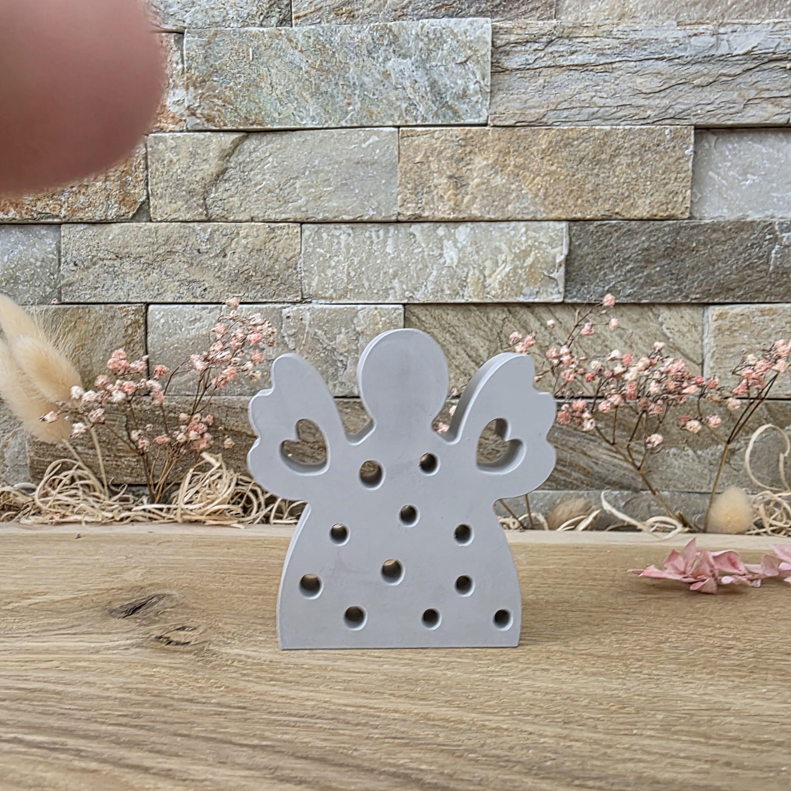 Silikon – Gießform – Lichtengel – mit vielen Lichtpunkten zum Hinstellen -