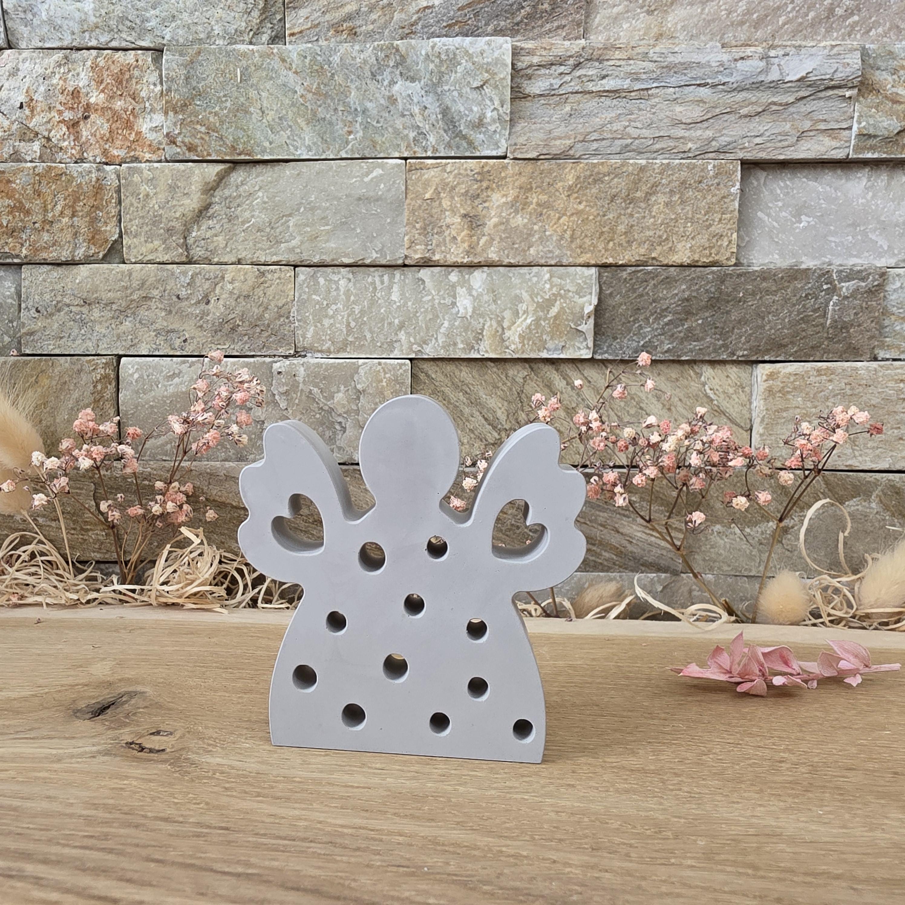 Silikon – Gießform – Lichtengel – mit vielen Lichtpunkten zum Hinstellen -