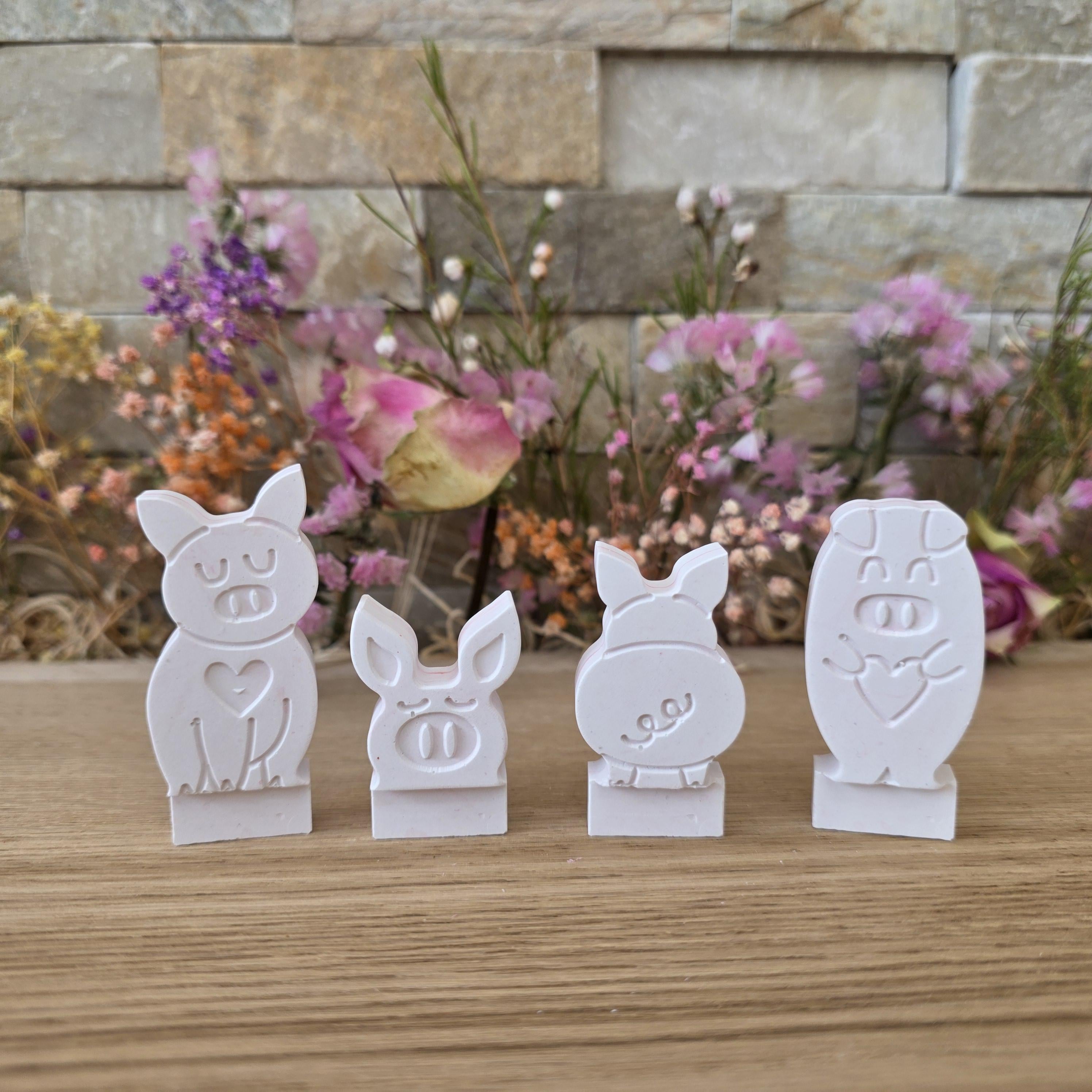 Silikon – Gießform – Steckform Schweineglück -