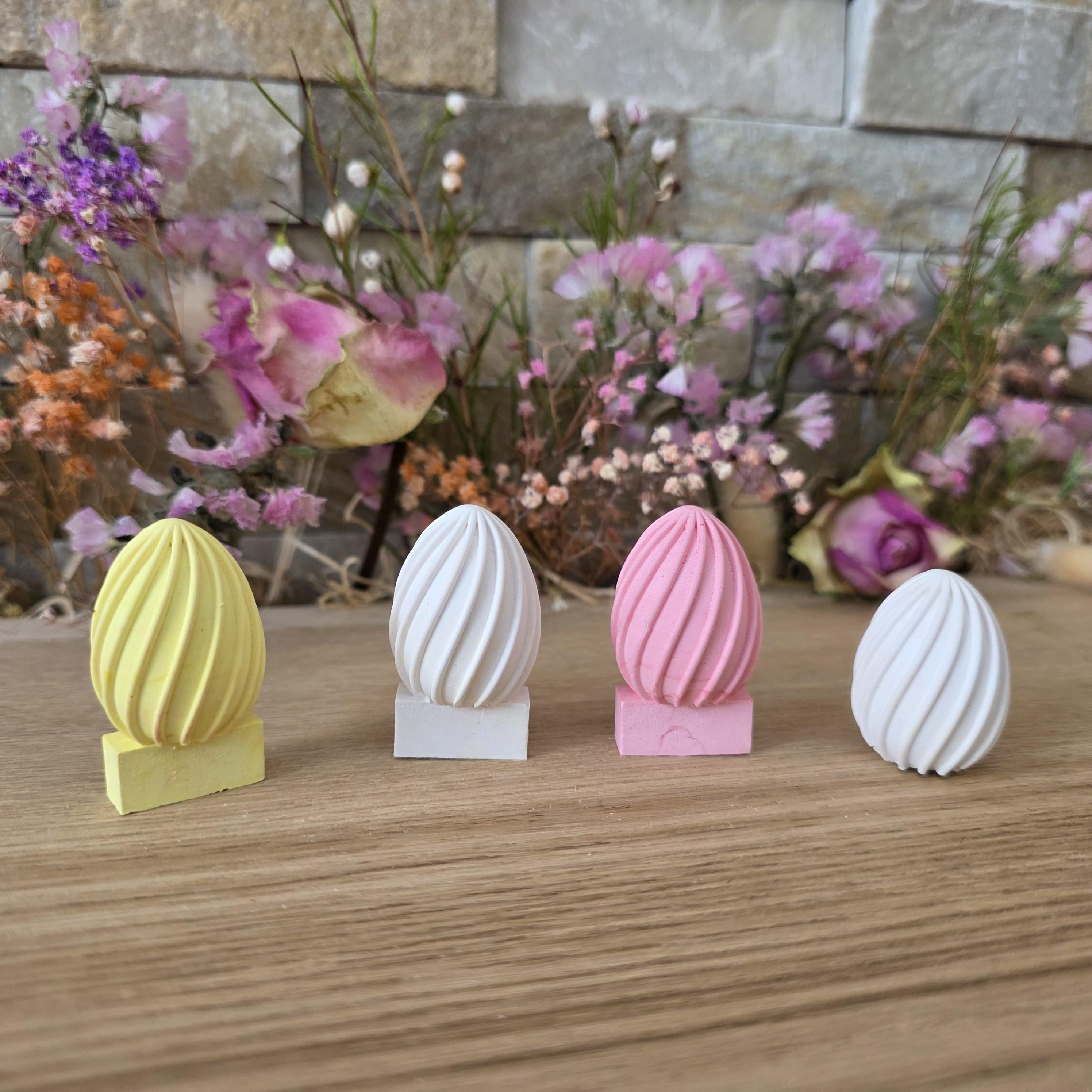 Silikon – Gießform – Steckform Ei Rillen – für den Steckkranz -