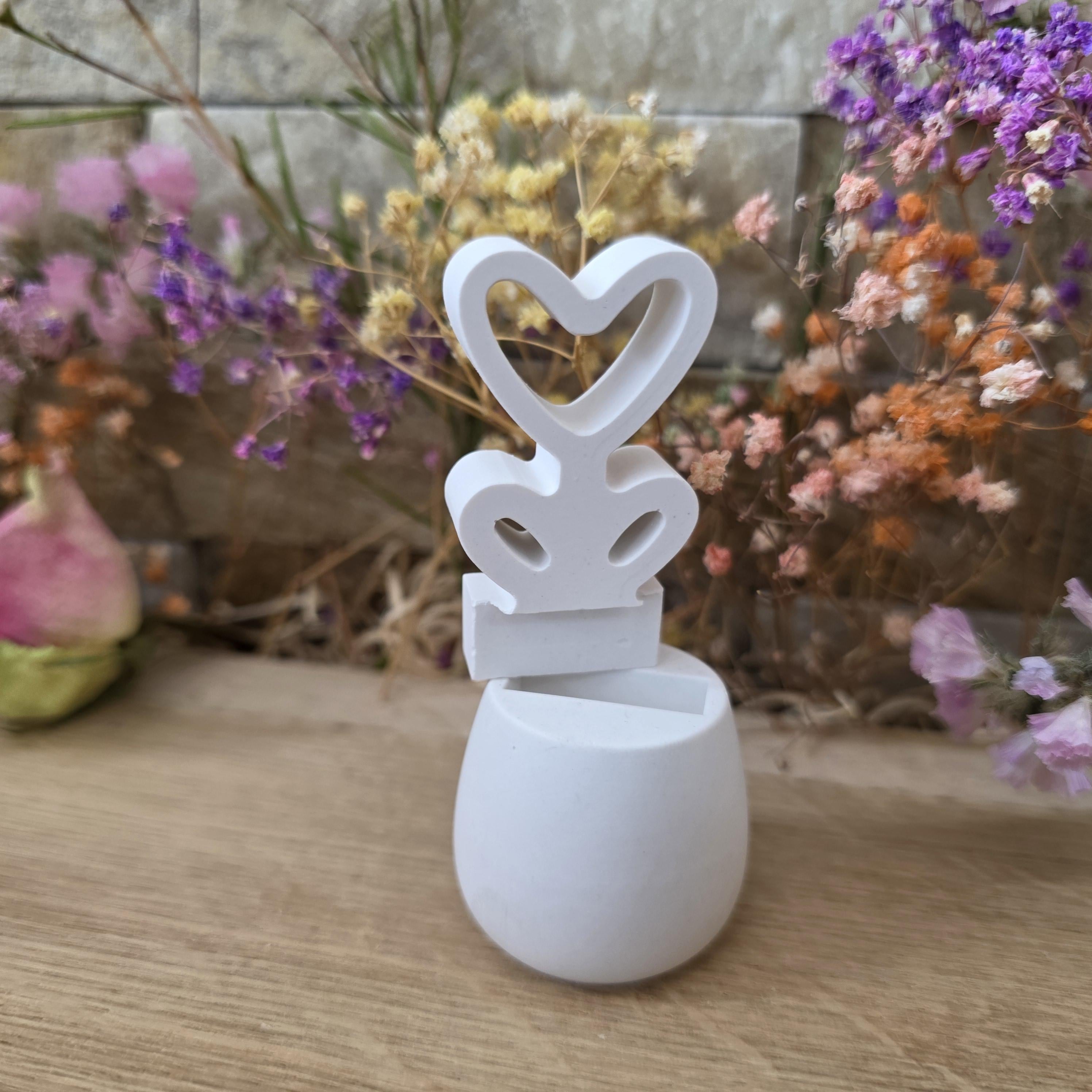 Silikon – Gießform – Steckform Blumentopf klein – mit Steckplatz