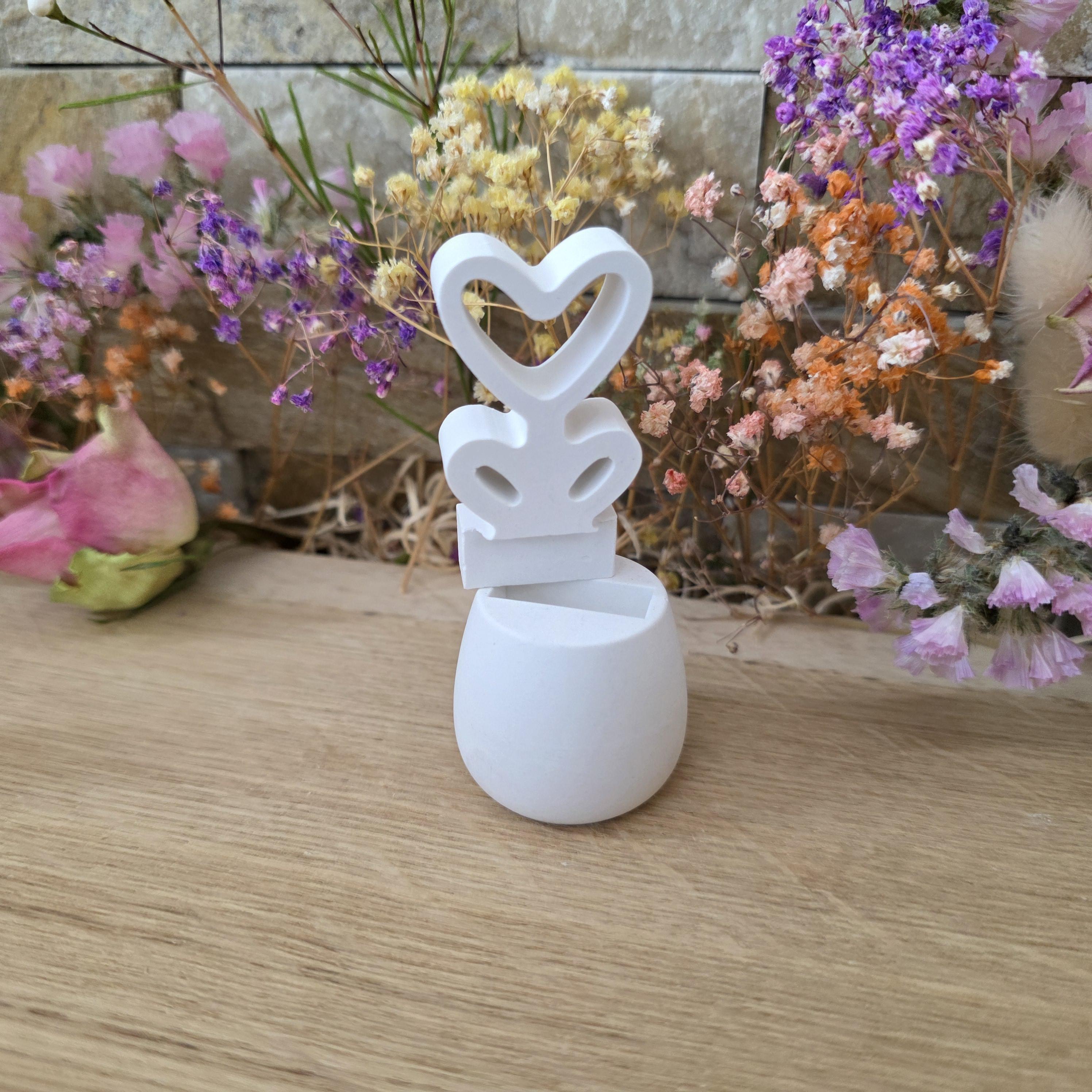 Silikon – Gießform – Steckform Blumentopf klein – mit Steckplatz