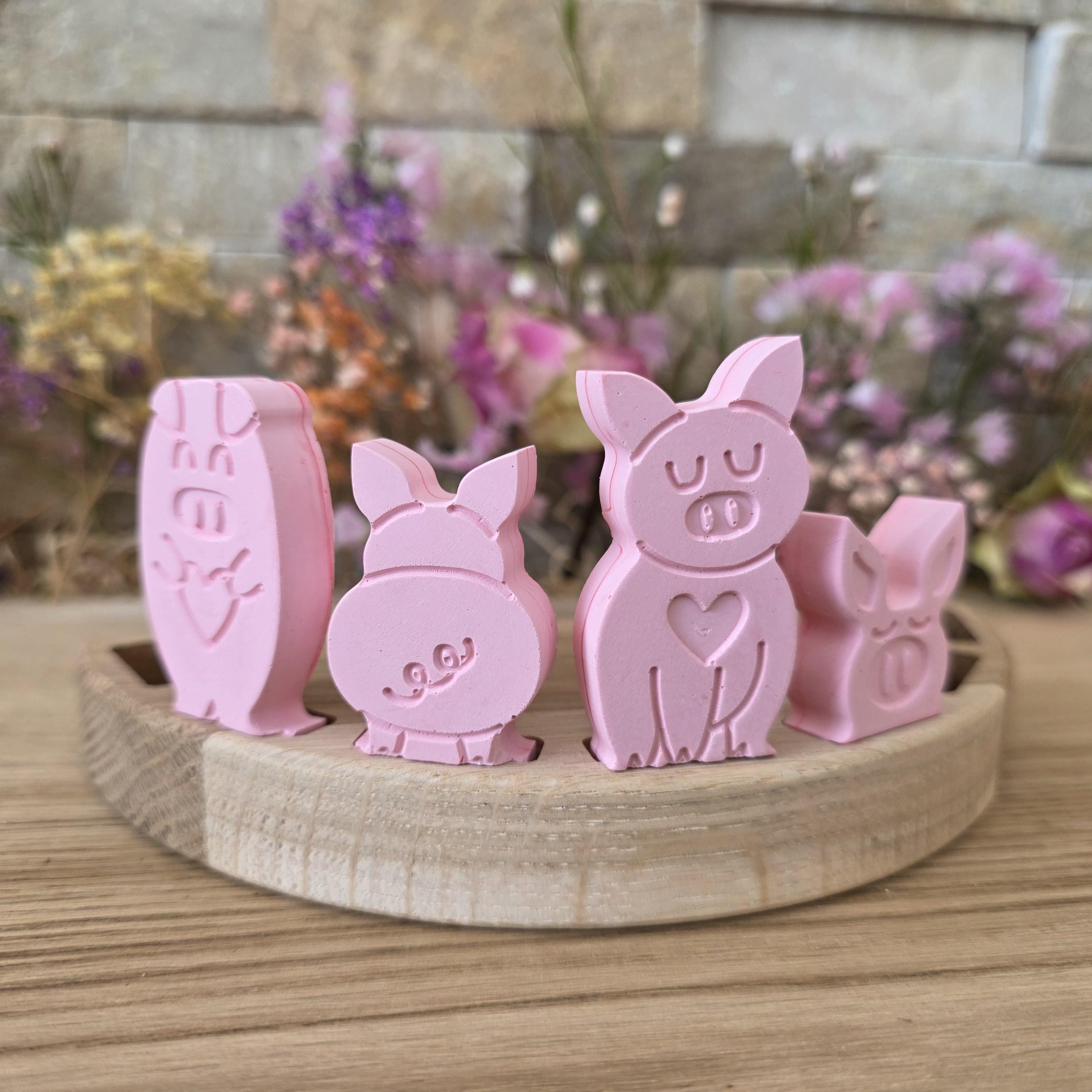 Silikon – Gießform – Steckform Schweineglück -