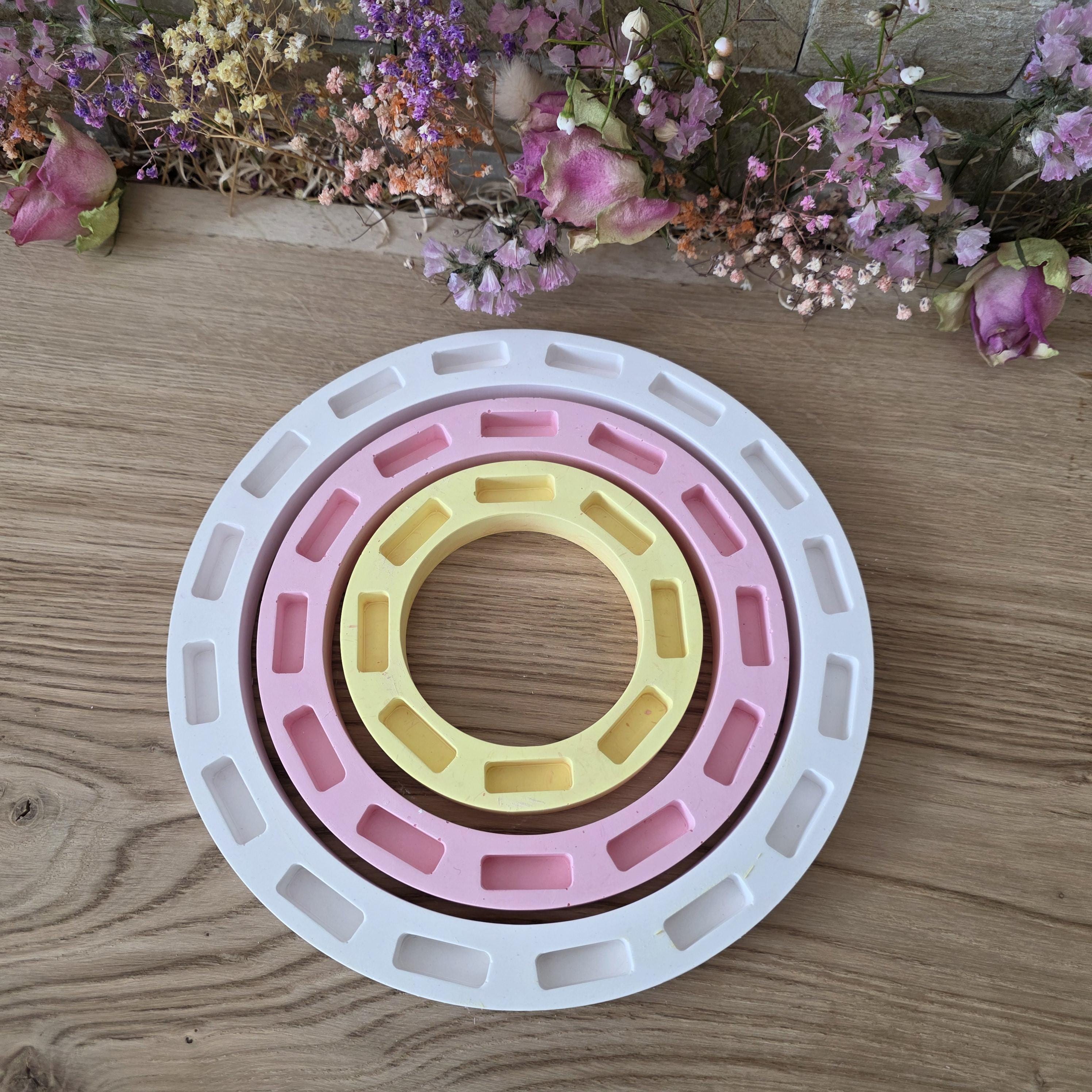 Silikon – Gießform – Steckform - Grundform Dekoringe – 3er Set in verschiedenen Größen