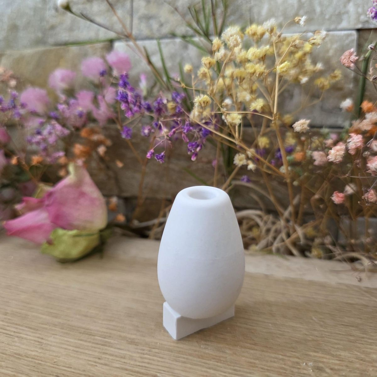 Silikon-Gießform Steckform Vase breit schlicht & kombinierbar – Ansicht 3