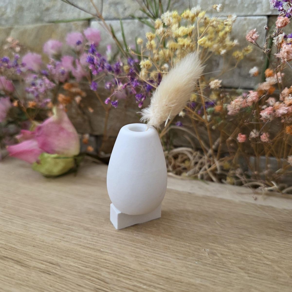Silikon-Gießform Steckform Vase breit schlicht & kombinierbar – Ansicht 4