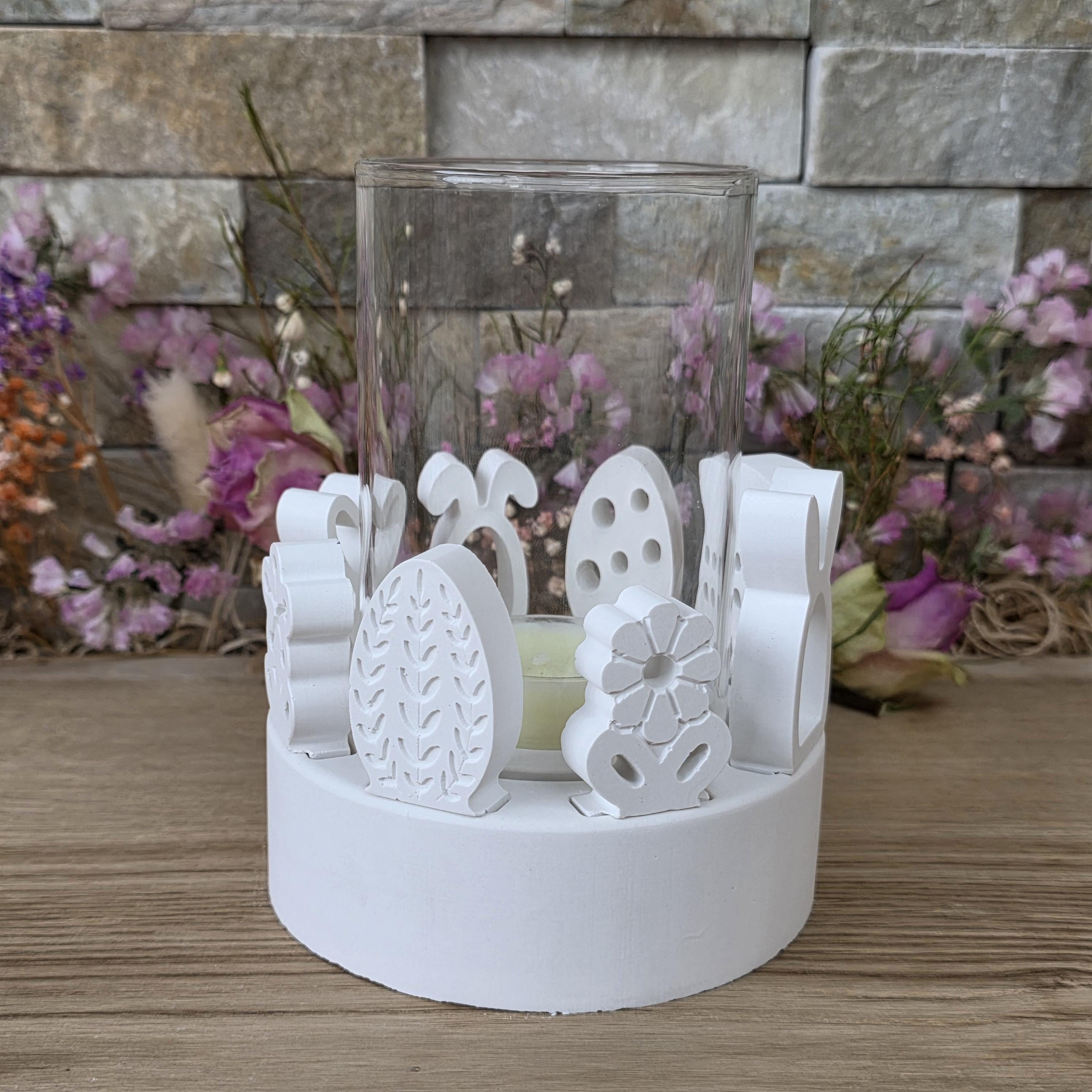 Silikon – Gießform – Windlichtgrundform mit  8 Steckplätzen -