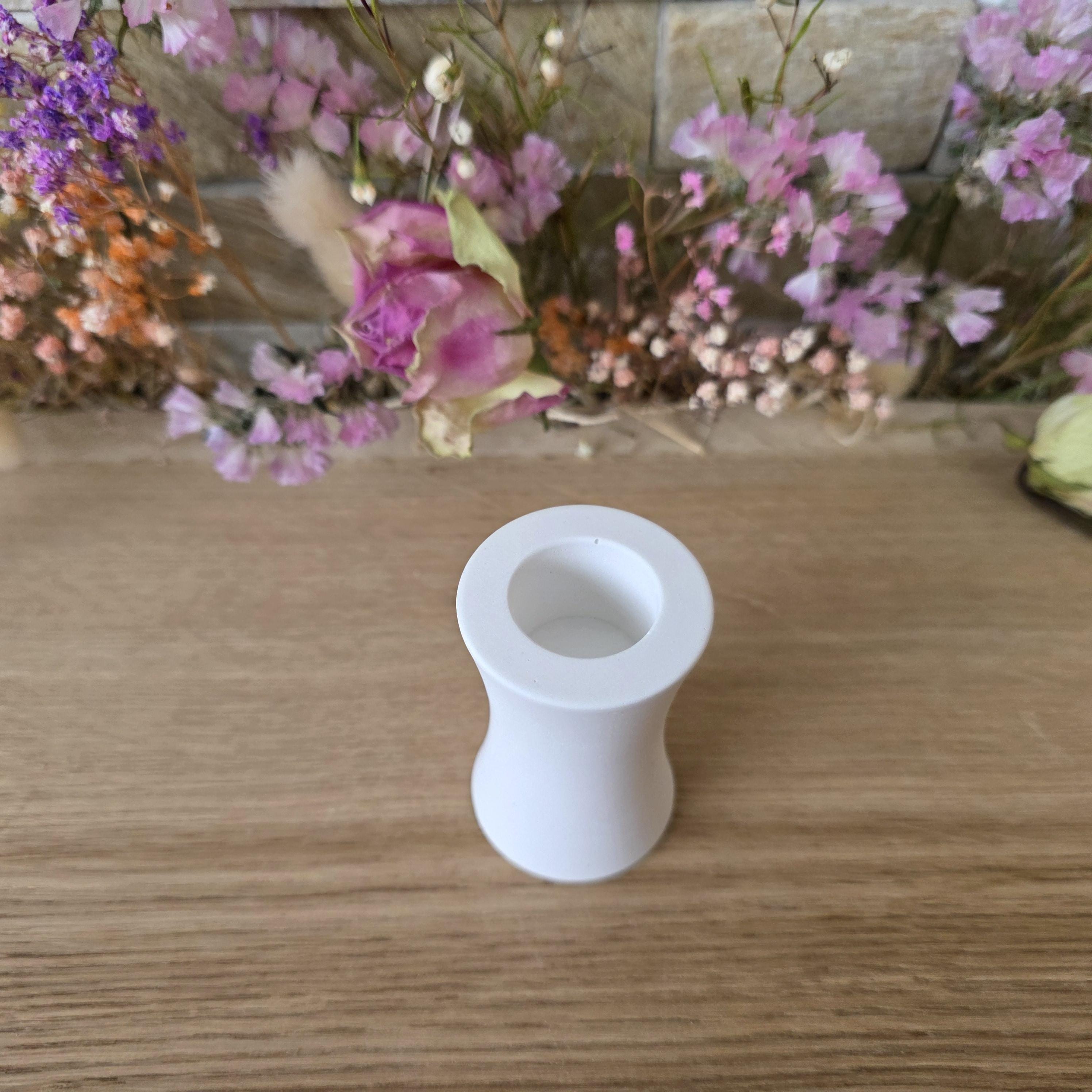 Silikon – Gießform – Etagere-Erhöhung 2in1 – Glatt – für 22 mm Stabkerzen -