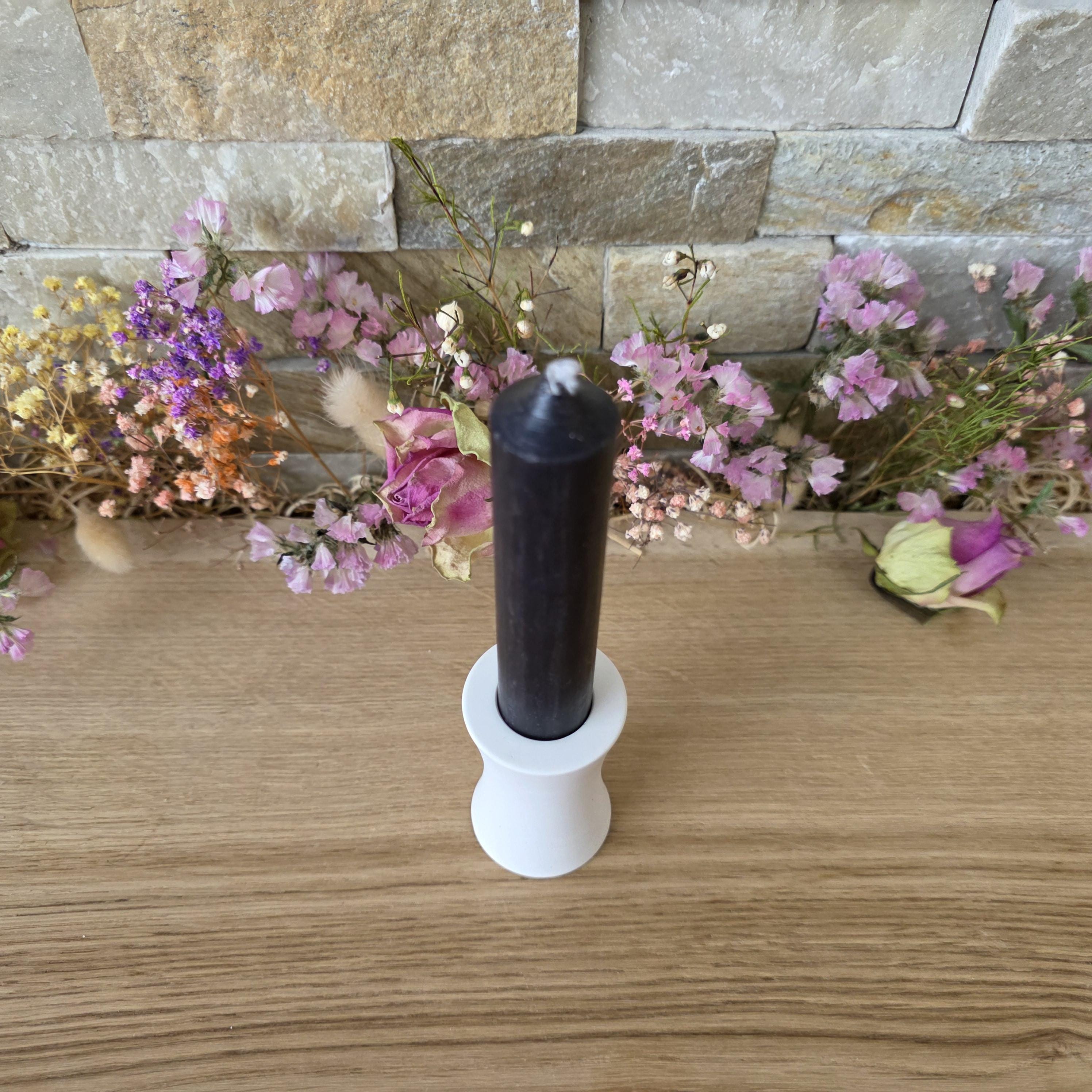 Silikon – Gießform – Etagere-Erhöhung 2in1 – Glatt – für 22 mm Stabkerzen -