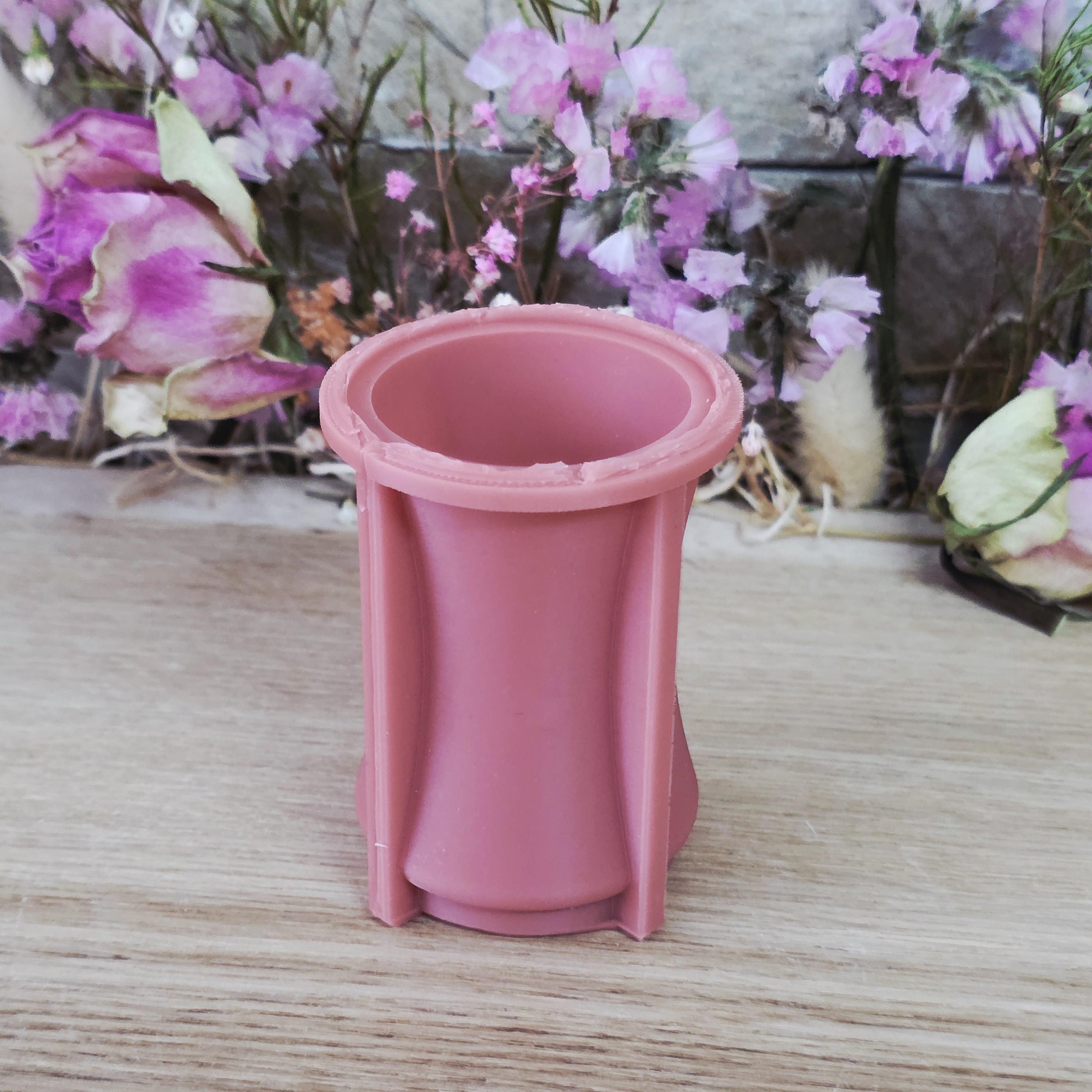 Silikon – Gießform – Etagere-Erhöhung 2in1 – Glatt – für 22 mm Stabkerzen -