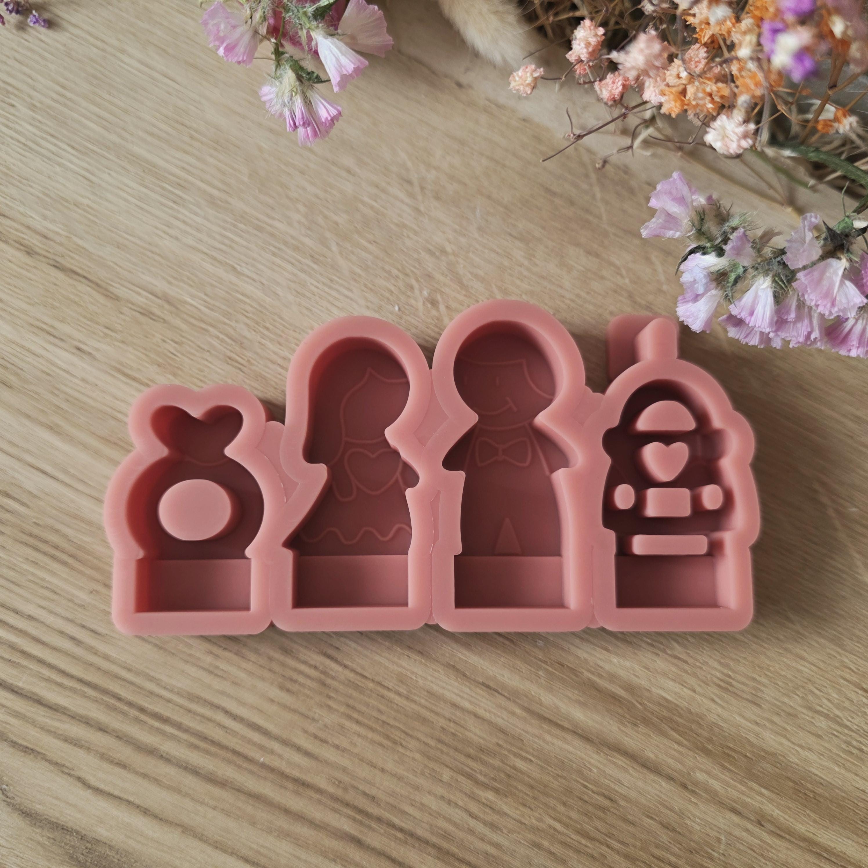 Silikon – Gießform – Steckform Hochzeitsset -