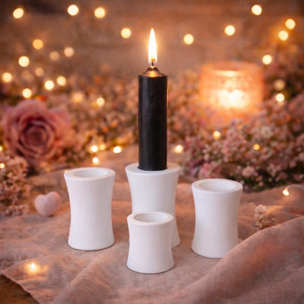 Silikon – Gießform – Etagere-Erhöhung 2in1 – Glatt – für 22 mm Stabkerzen -