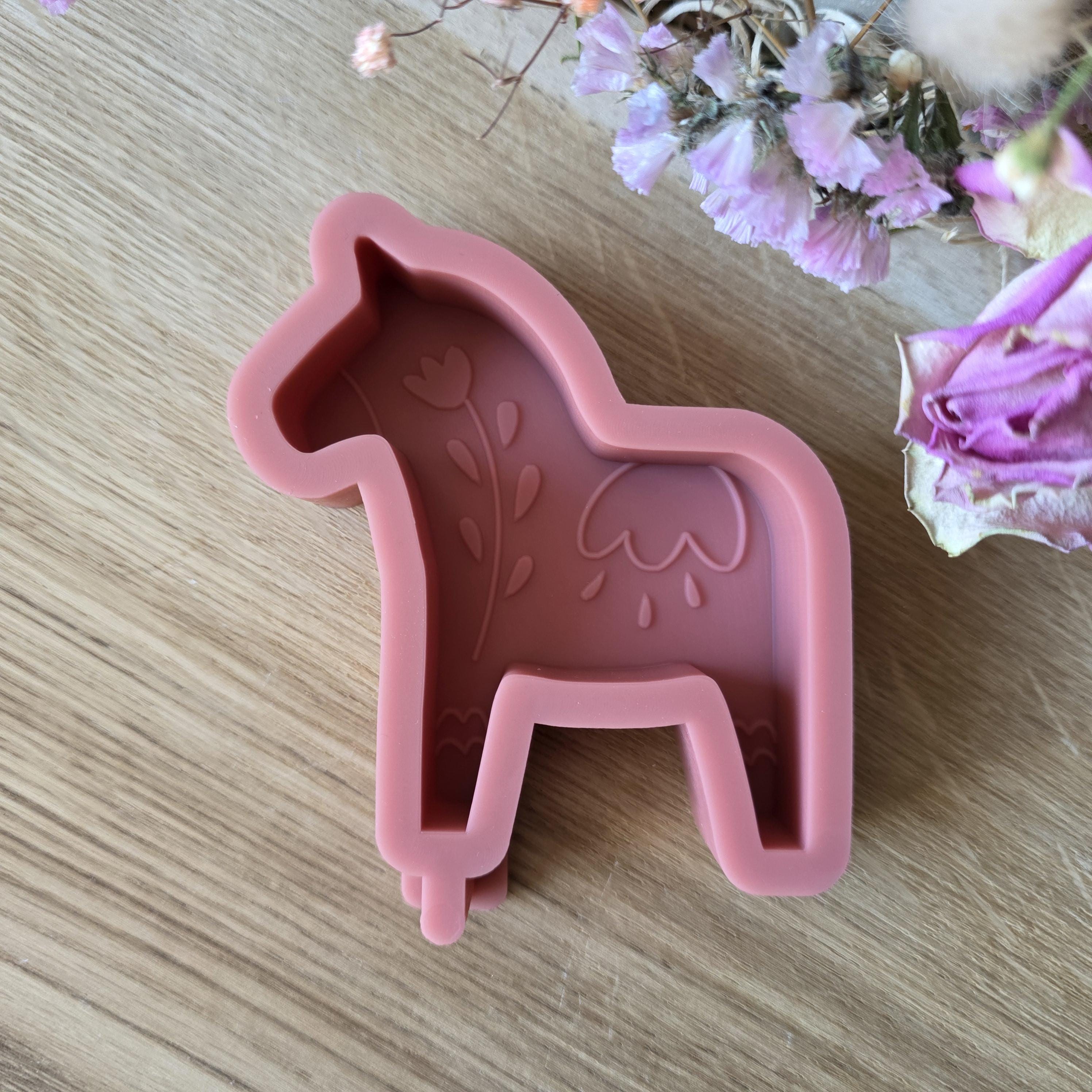 Silikon – Gießform – Dalapferd Frühlingsblüte -