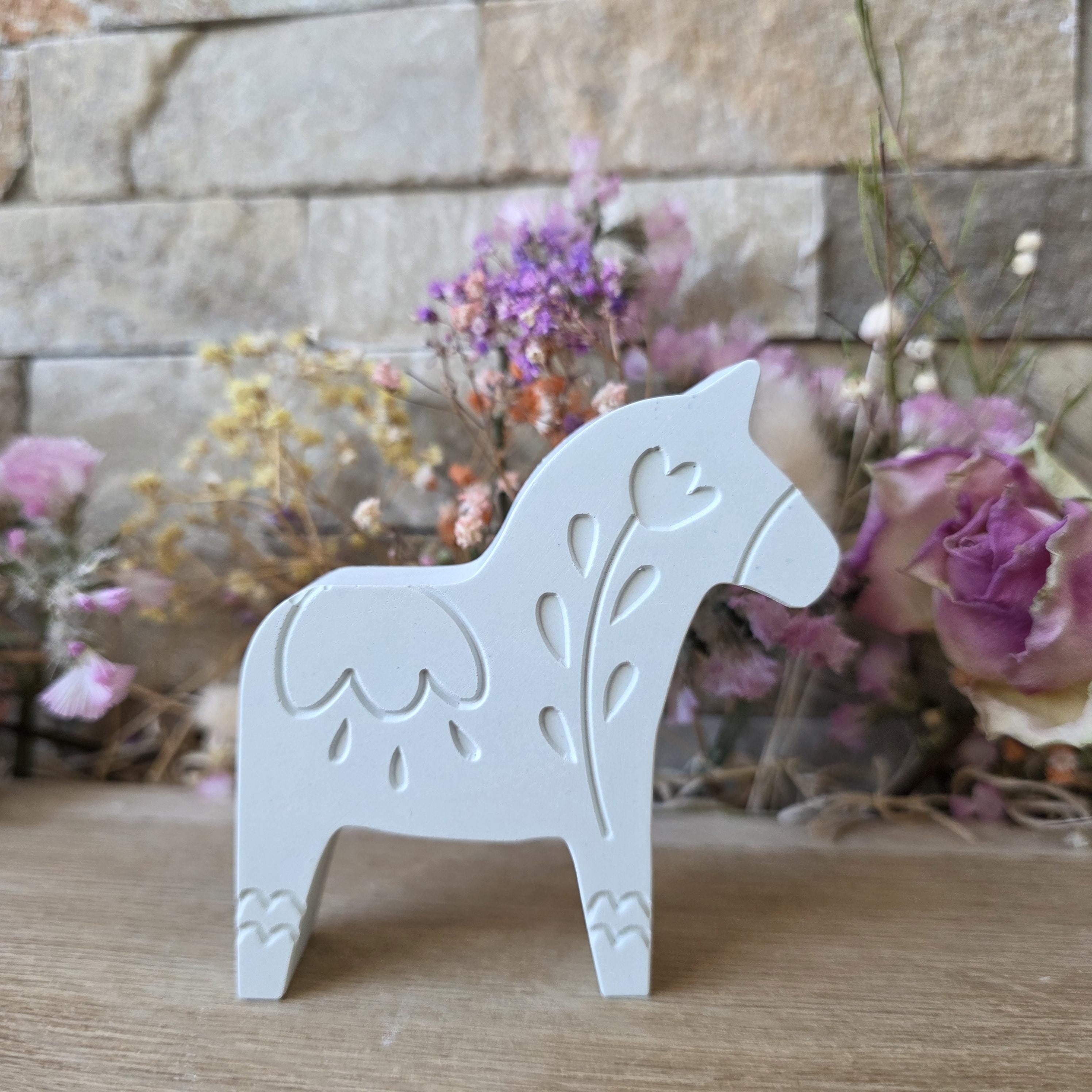 Silikon – Gießform – Dalapferd Frühlingsblüte -