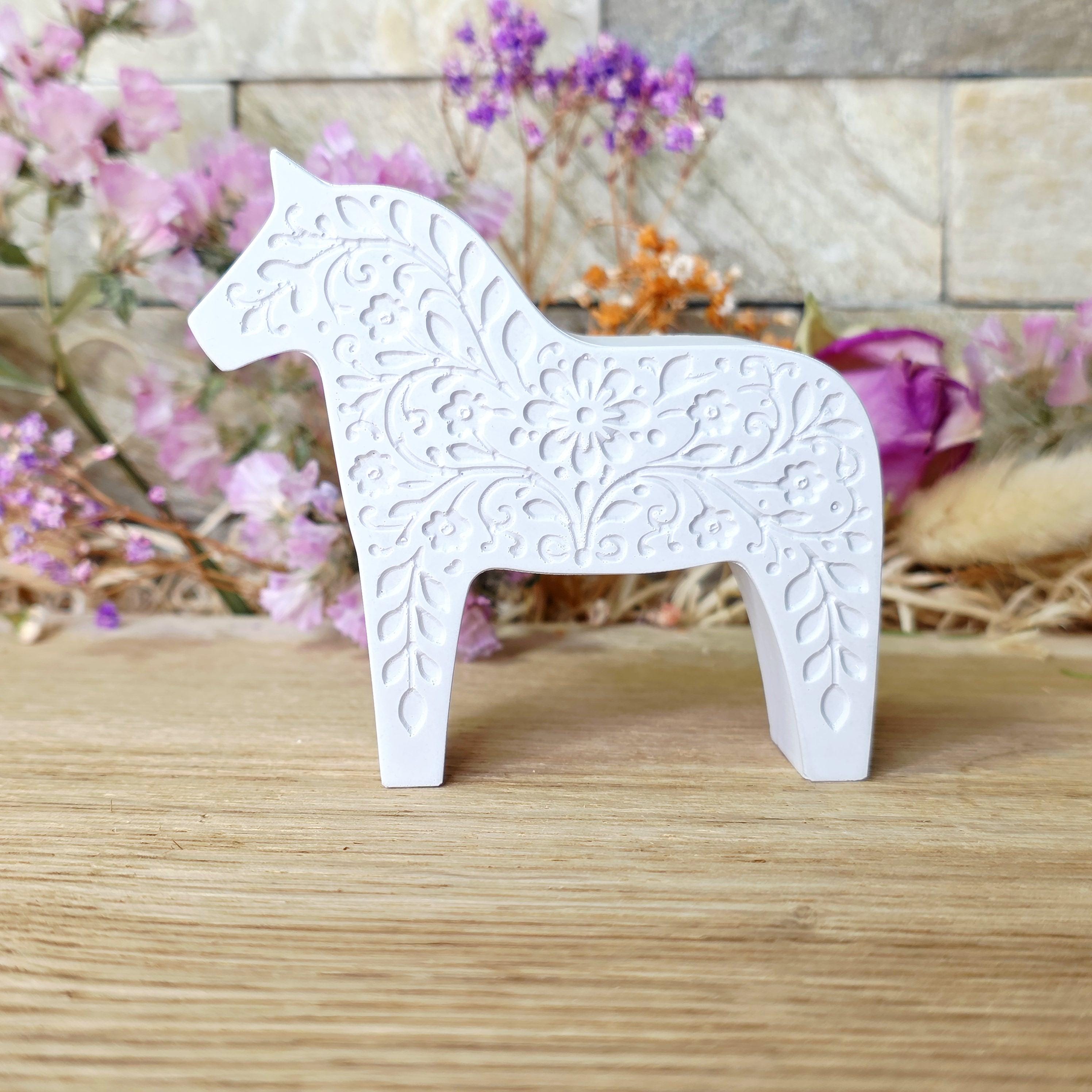 Silikon – Gießform – Dalapferd Blumenornament 1 -