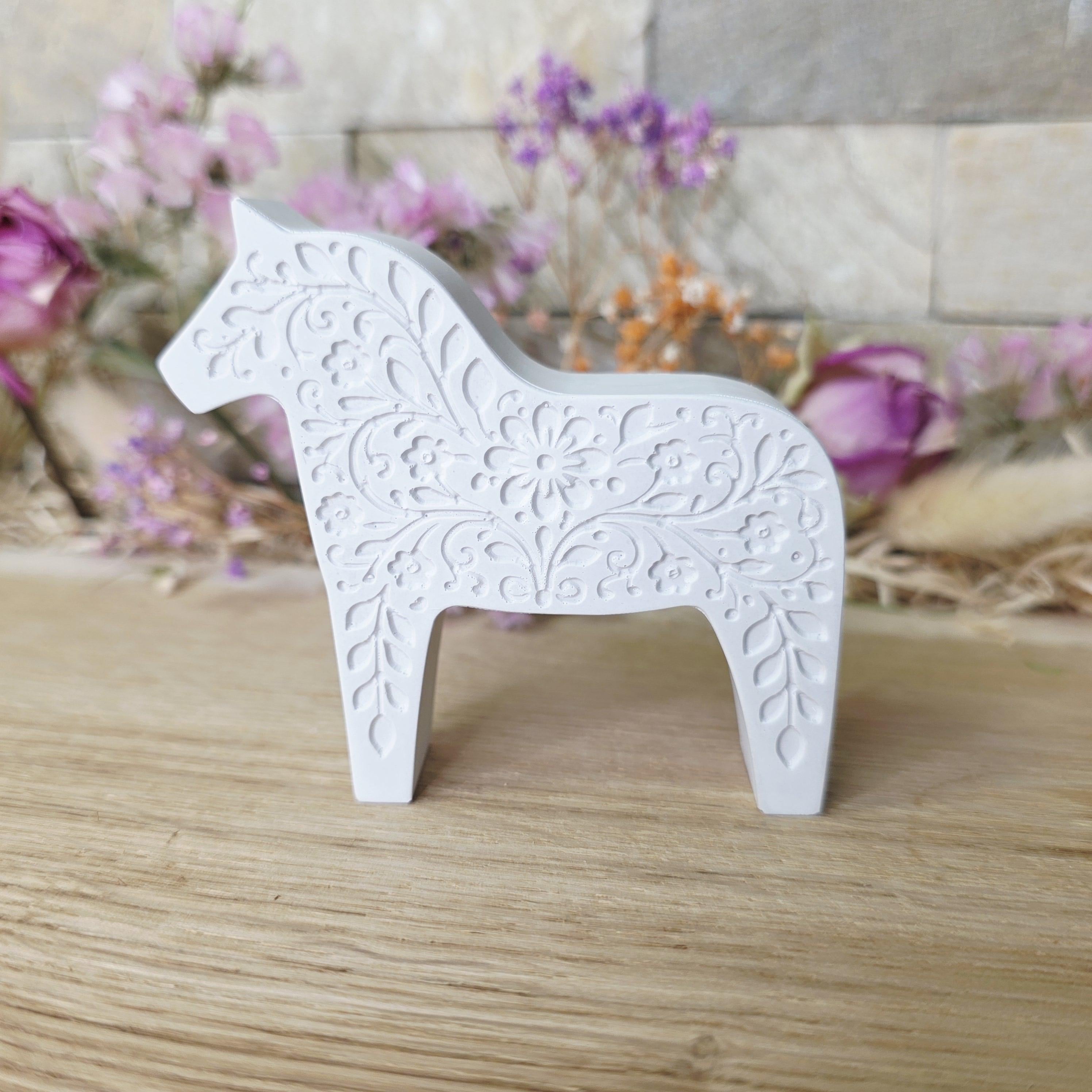 Silikon-Gießform Dalapferd Blumenornament 1 – Ansicht 5