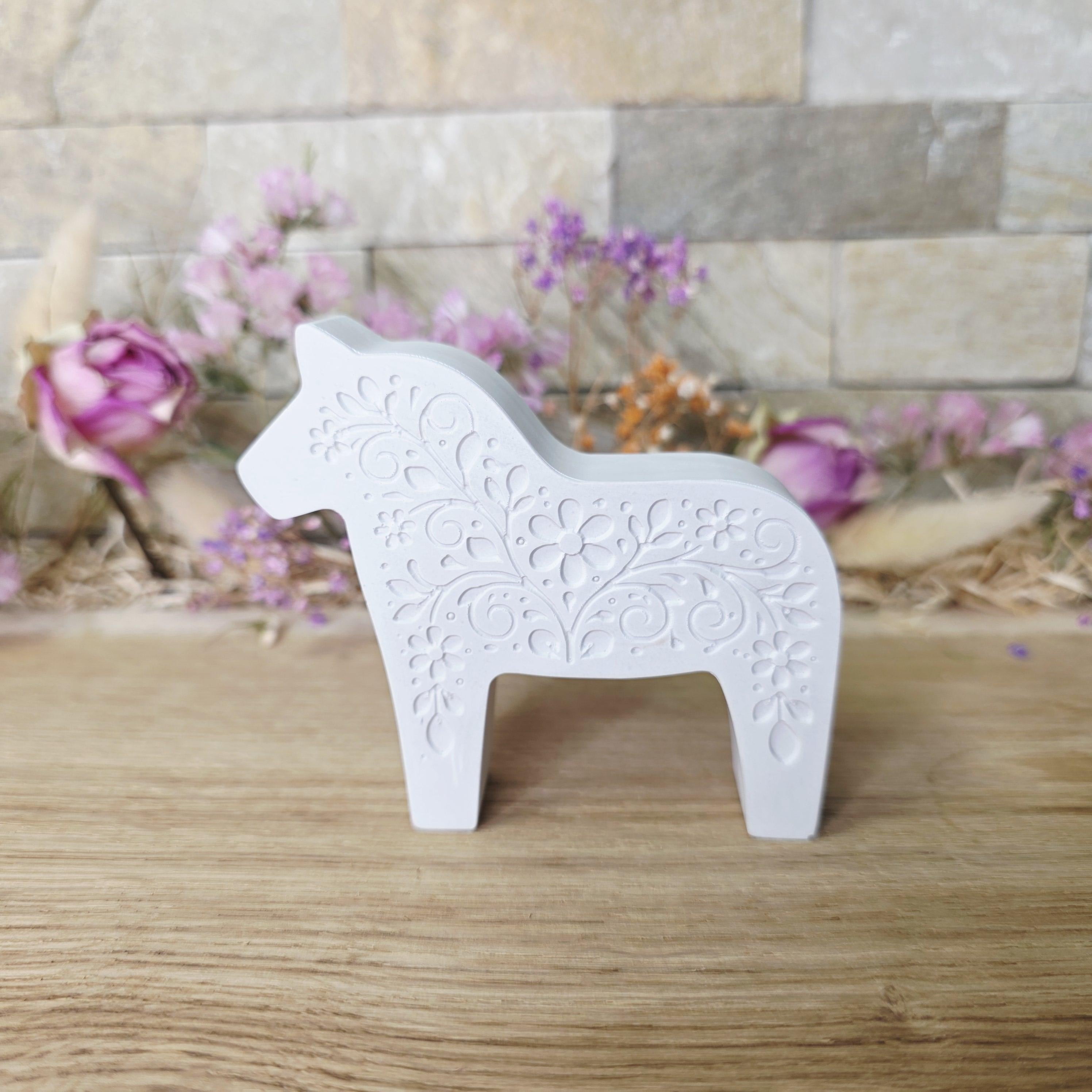 Silikon – Gießform – Dalapferd Blumenornament 2 -