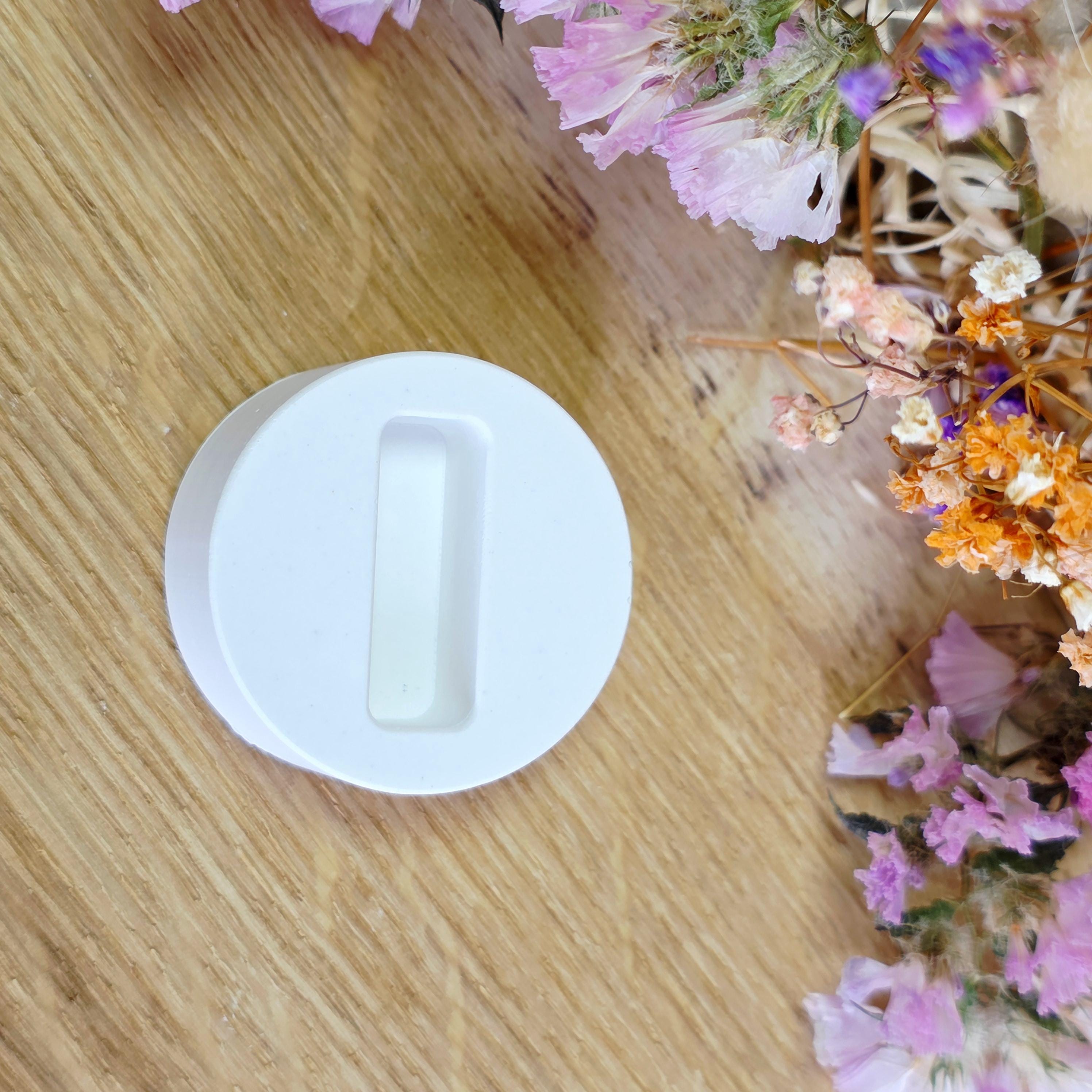 Silikon – Gießform – Mini Grundplatte rund – für 1 Stecker