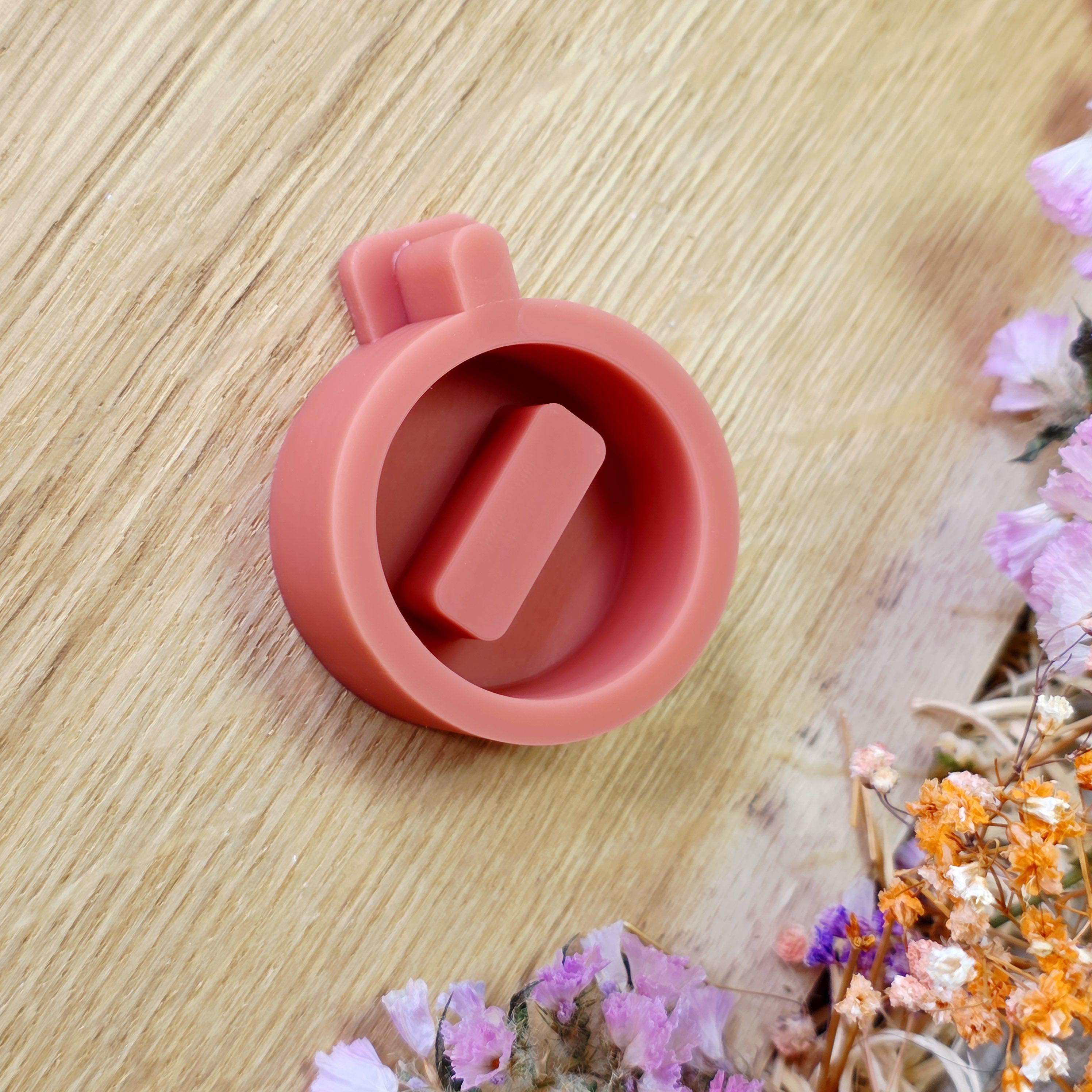 Silikon – Gießform – Mini Grundplatte rund – für 1 Stecker