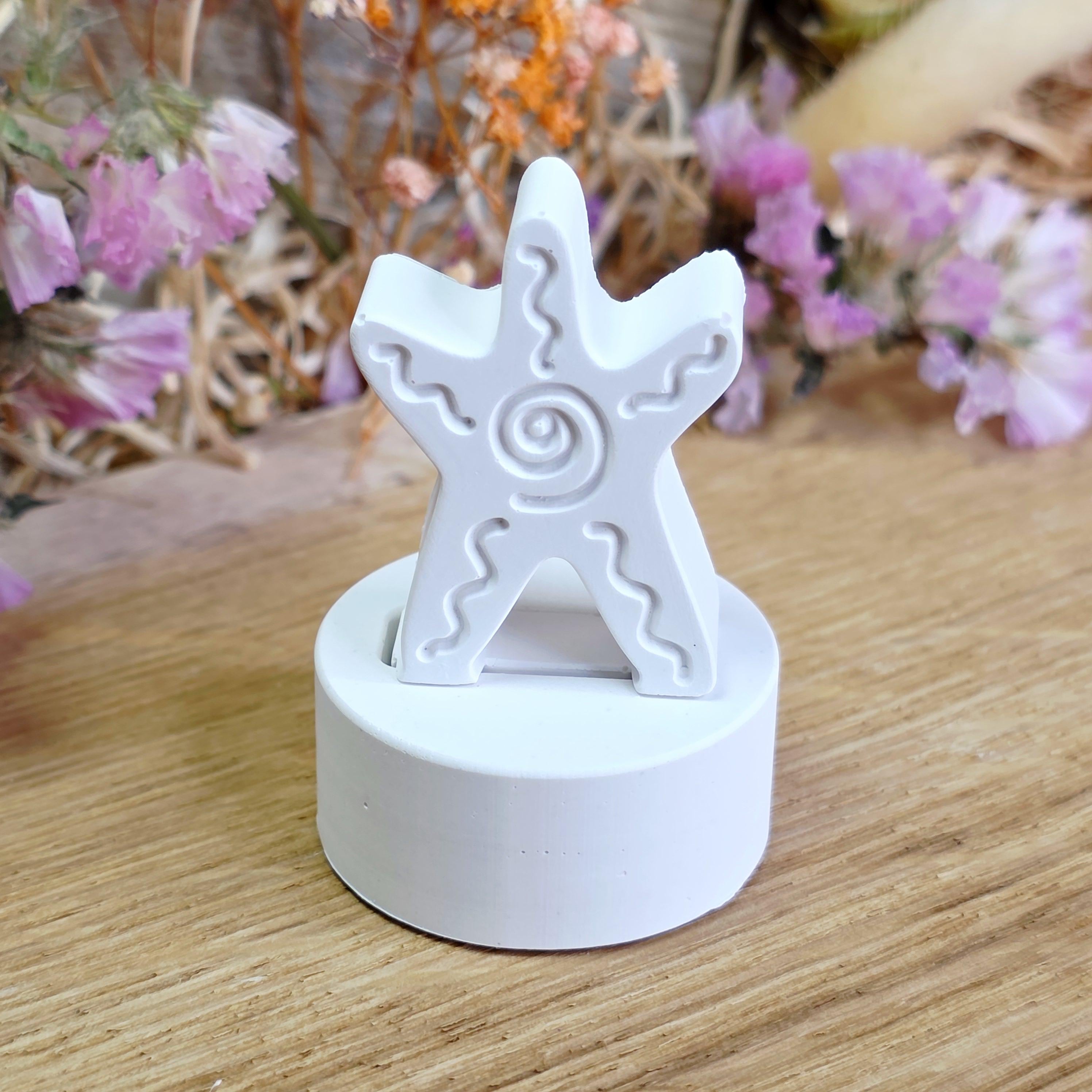 Silikon – Gießform – Mini Grundplatte rund – für 1 Stecker