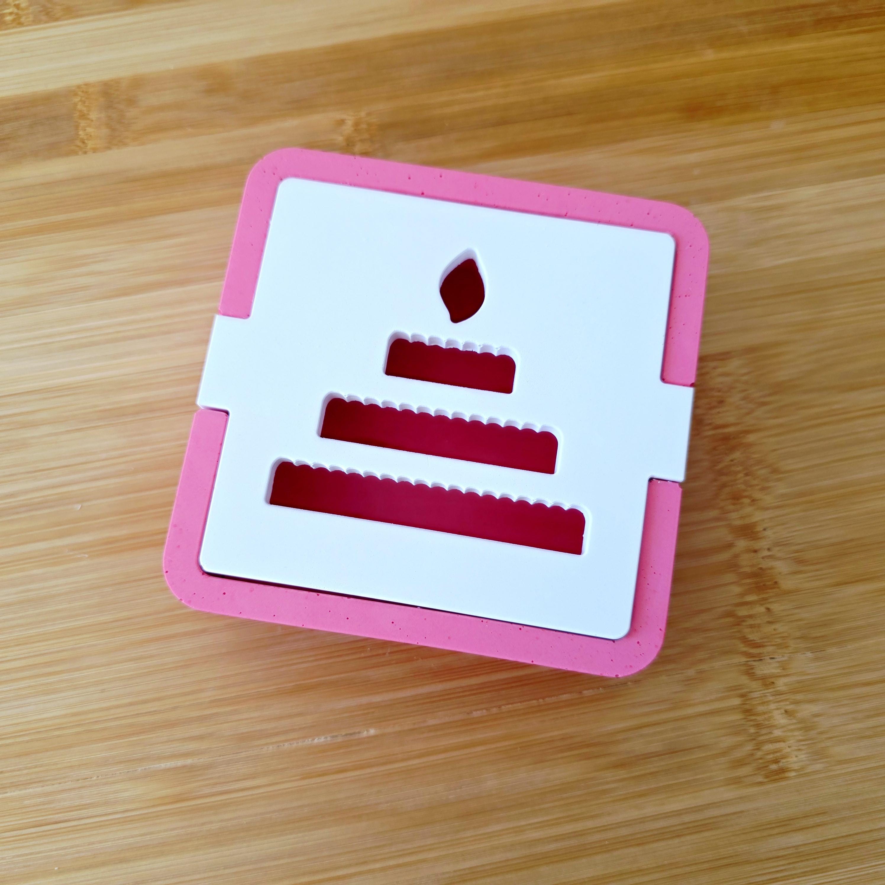 Silikon – Gießform – Geschenkdosen- Deckel Torte BDAY -