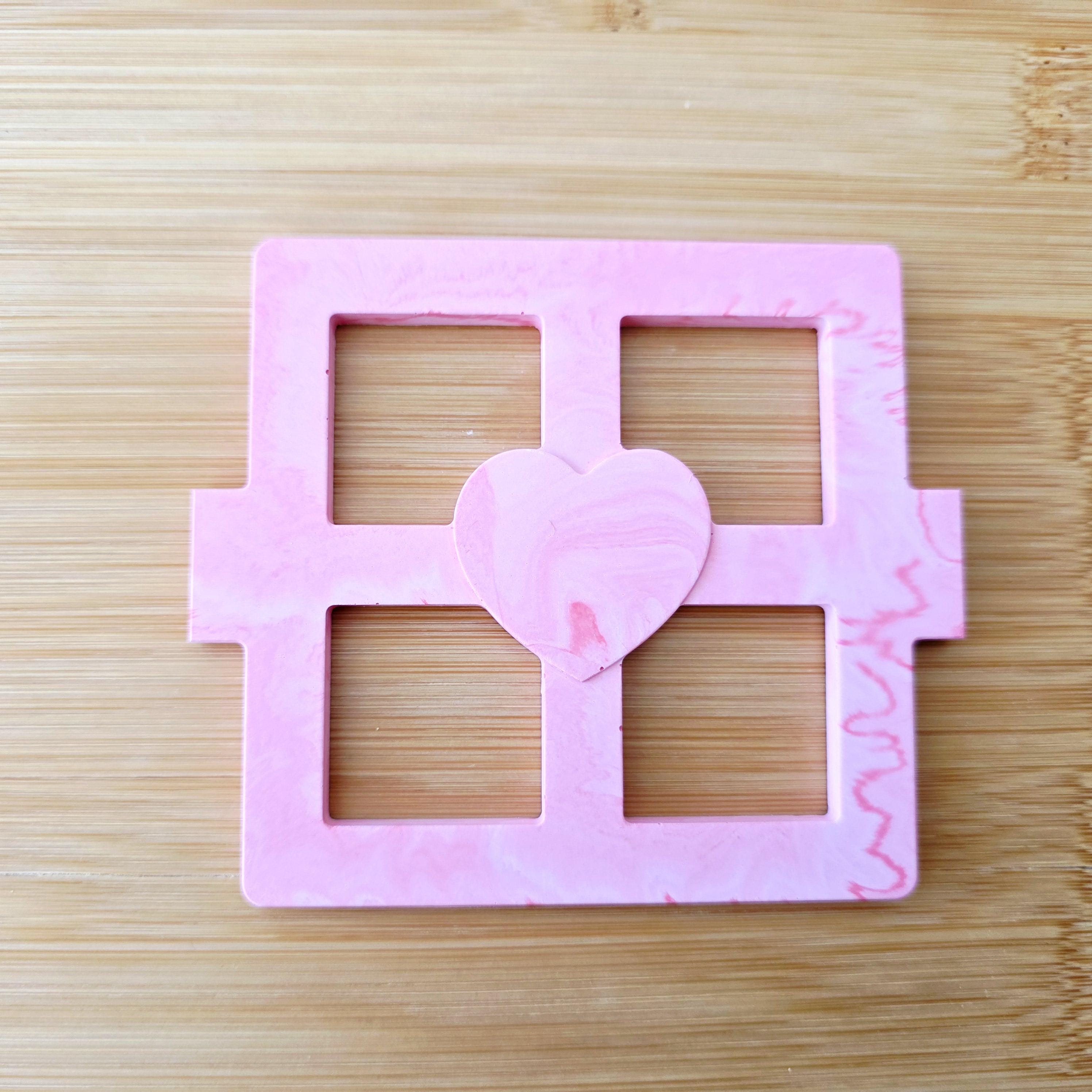 Silikon – Gießform – Geschenkdosen-Deckel Herzgeschenk -