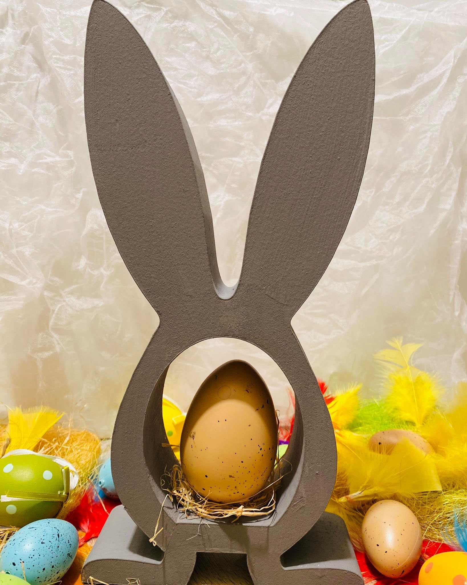 Silikon - Gießform  - Hase offen mit Füßen -