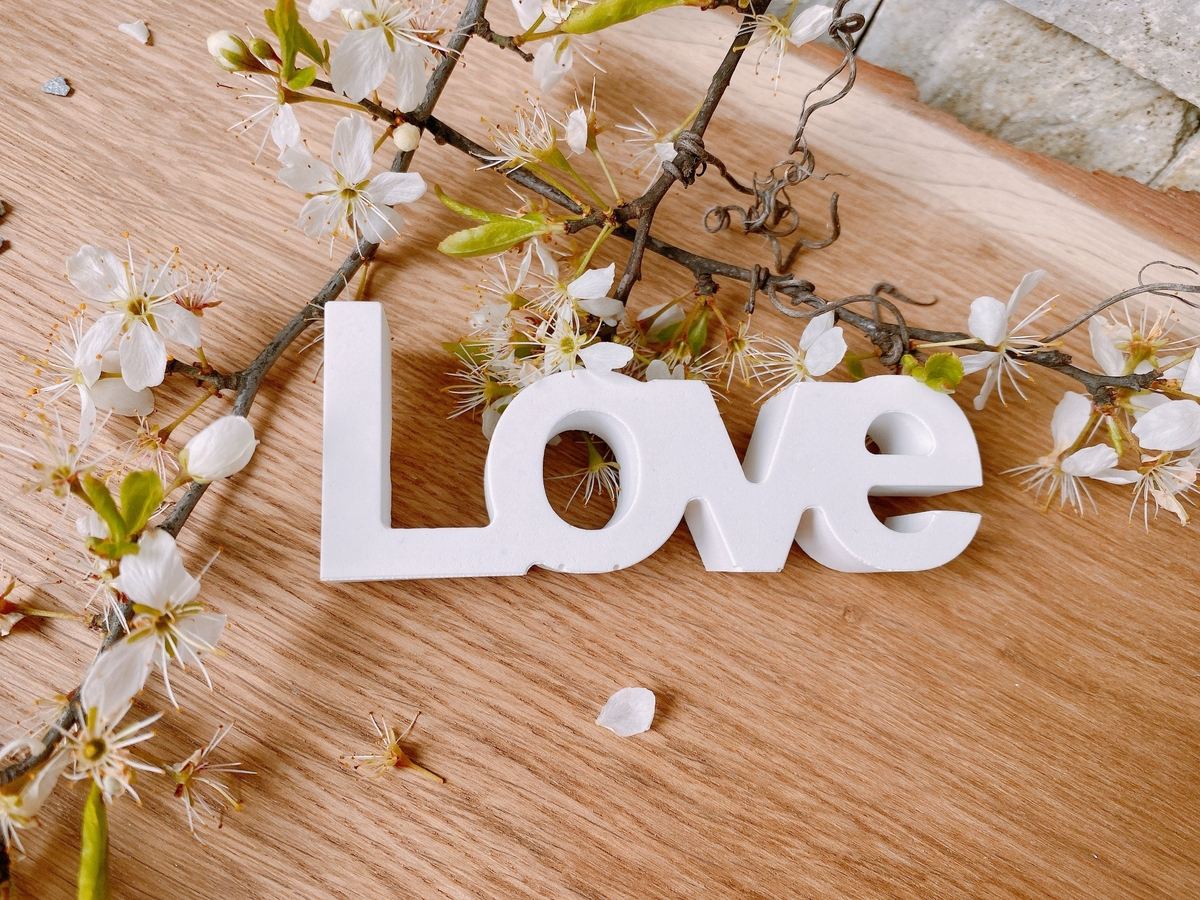 Silikon Giessform Love Schriftzug – Ansicht 2